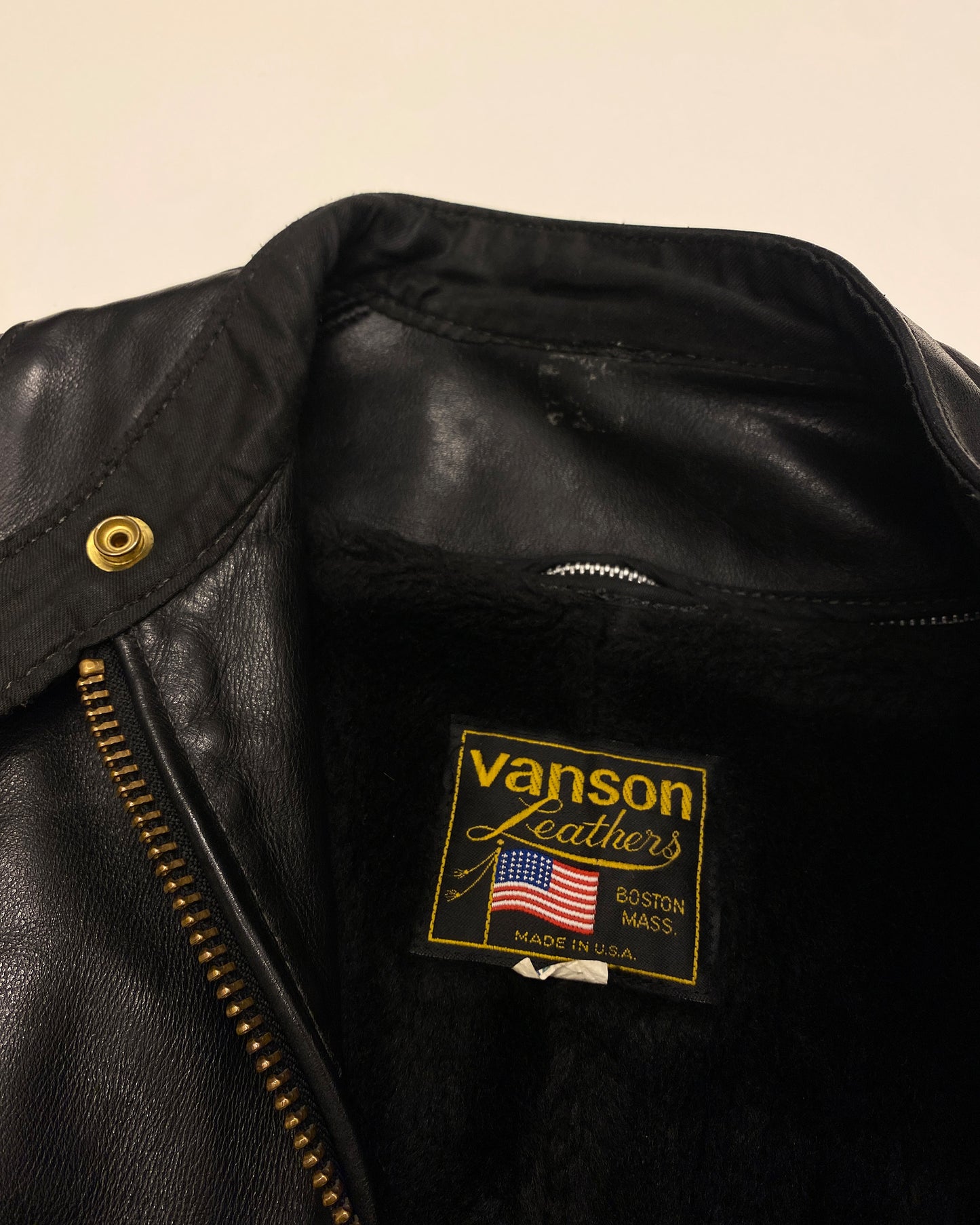 Vanson Leathers 1970s Talon Zip 2in1 Racing Leather Jacket Black