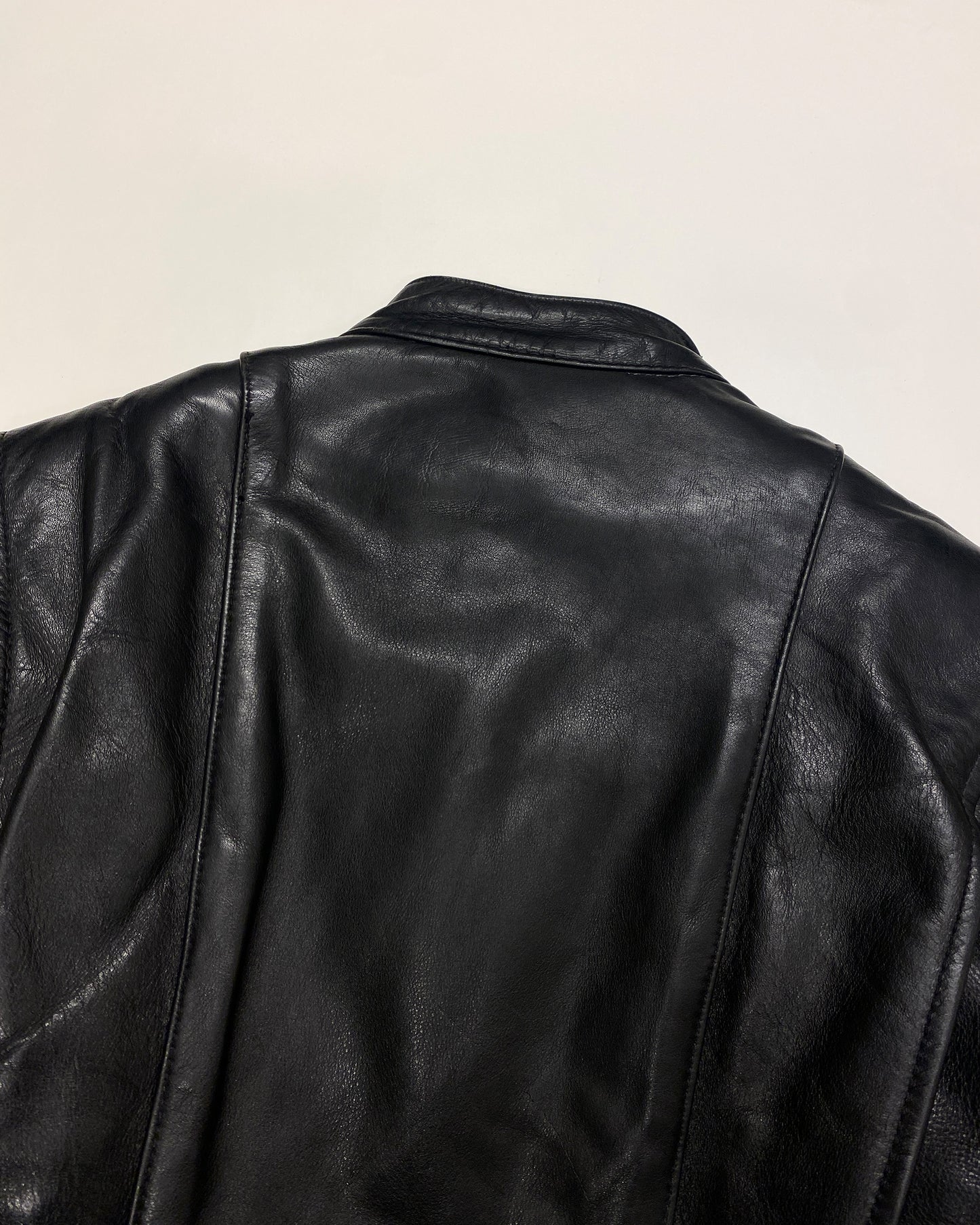 Vanson Leathers 1970s Talon Zip 2in1 Racing Leather Jacket Black