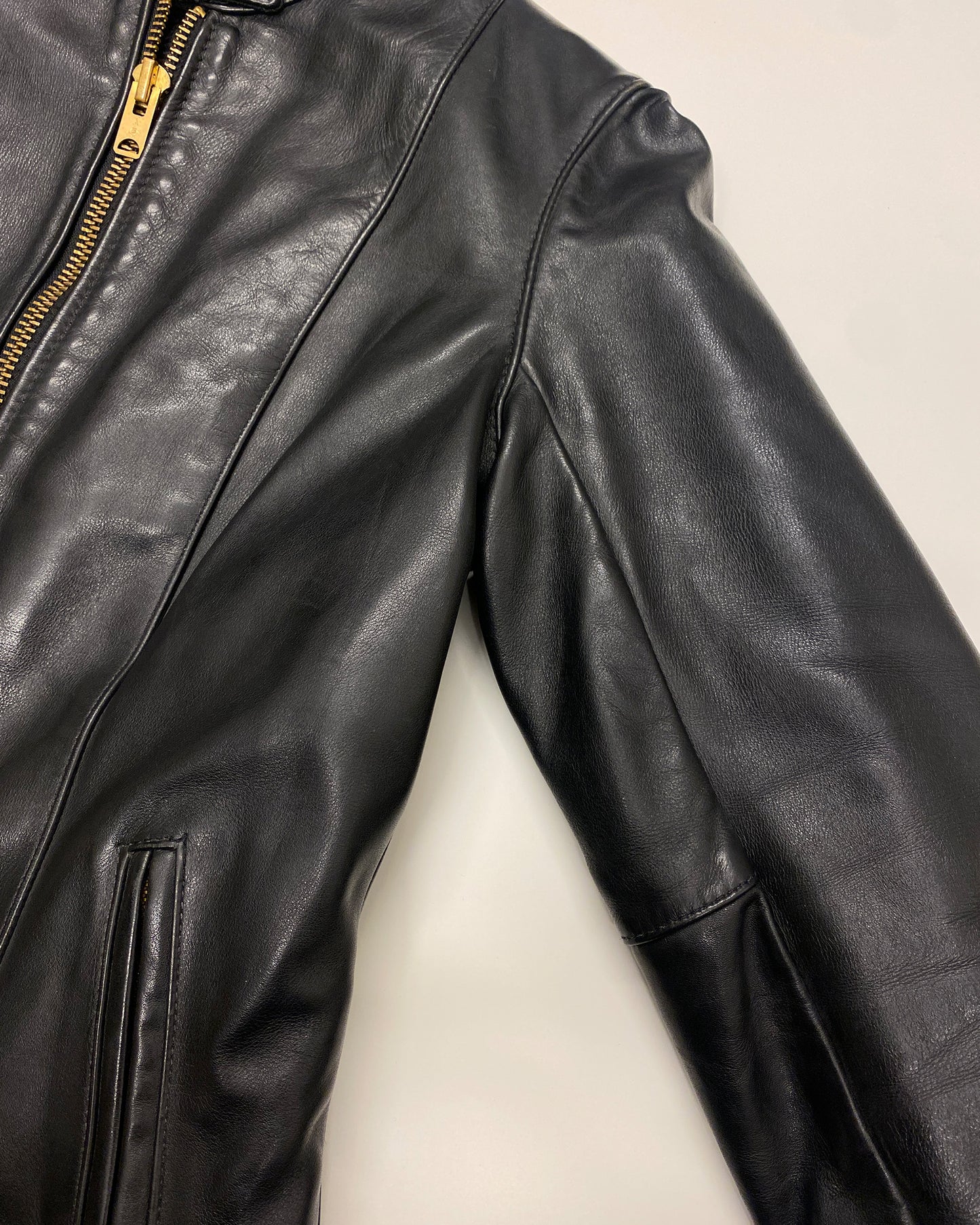 Vanson Leathers 1970s Talon Zip 2in1 Racing Leather Jacket Black
