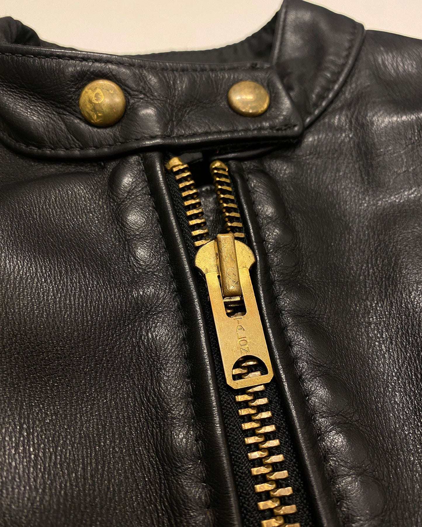 Vanson Leathers 1970s Talon Zip 2in1 Racing Leather Jacket Black