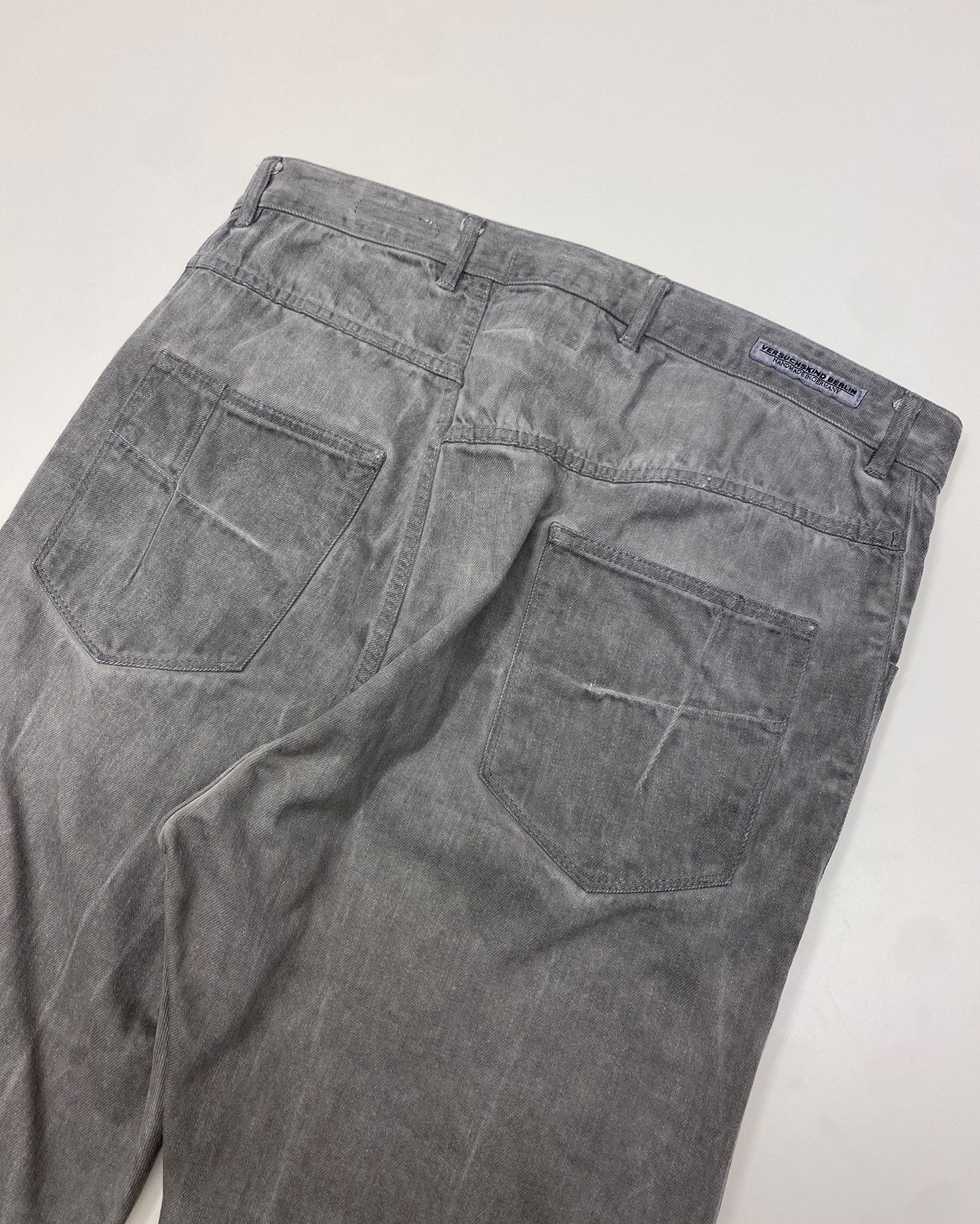 Versuchskind Berlin 2010s XOSP Asymmetrical Denim Light Grey