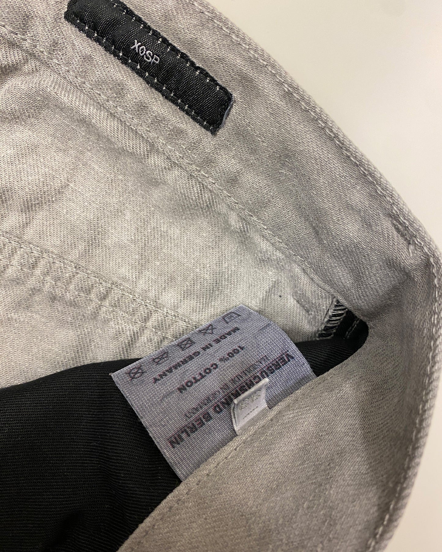 Versuchskind Berlin 2010s XOSP Asymmetrical Denim Light Grey