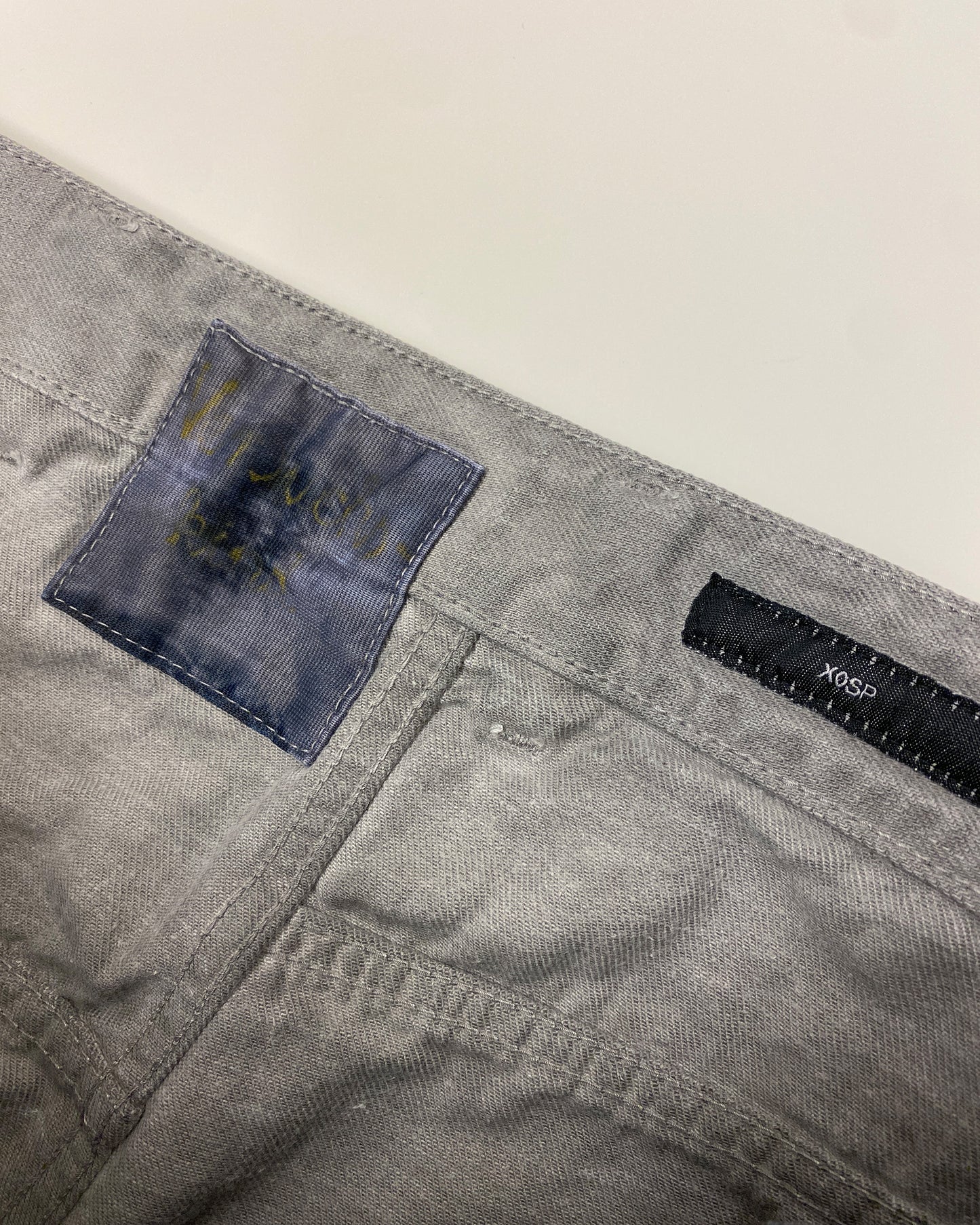 Versuchskind Berlin 2010s XOSP Asymmetrical Denim Light Grey