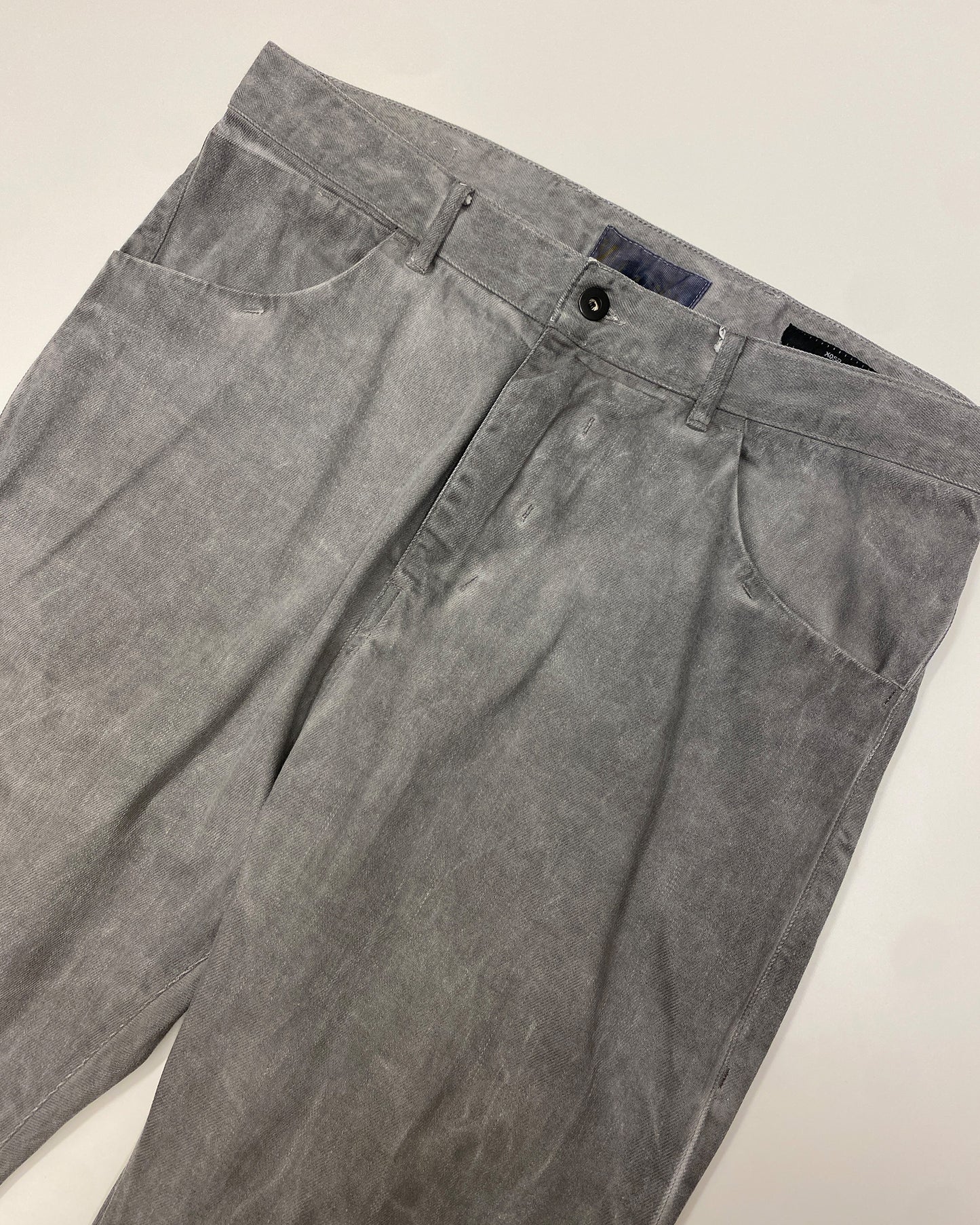 Versuchskind Berlin 2010s XOSP Asymmetrical Denim Light Grey