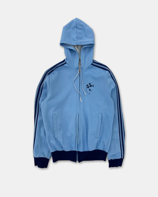 Adidas 1980s Zip Hoodie Light Blue