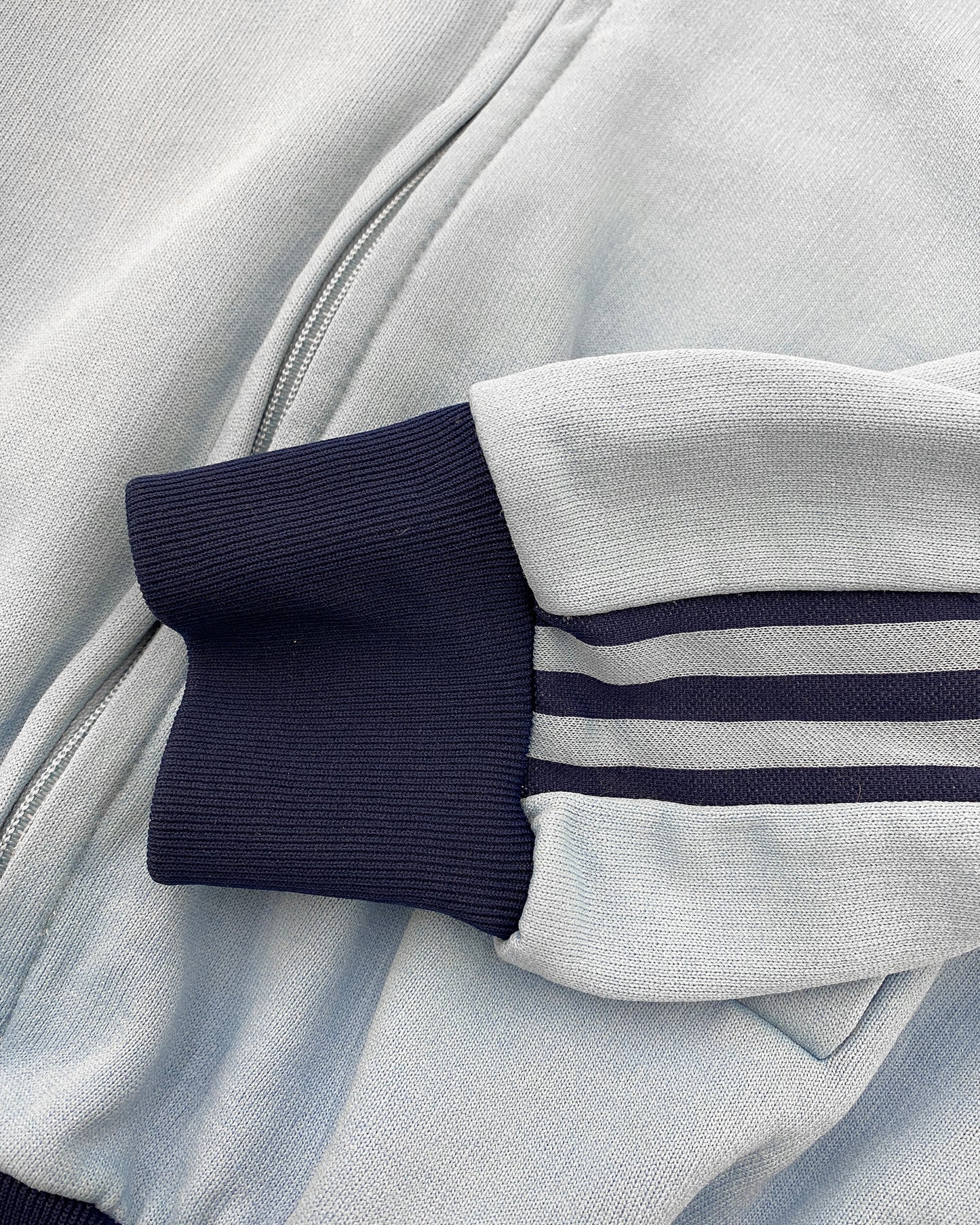 Adidas 1980s Zip Hoodie Light Blue