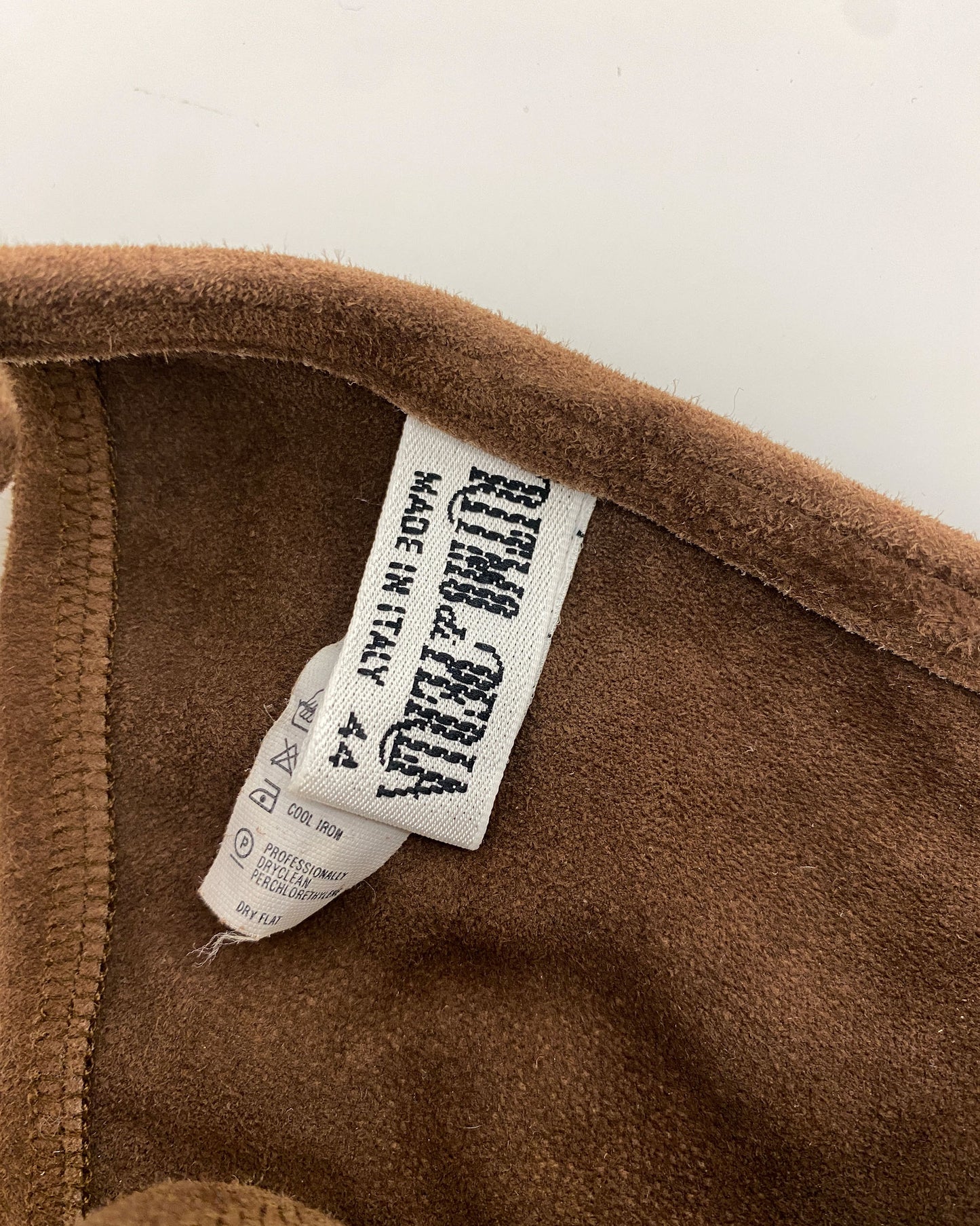Vintage 1990s Suede Leather Bikini Brown