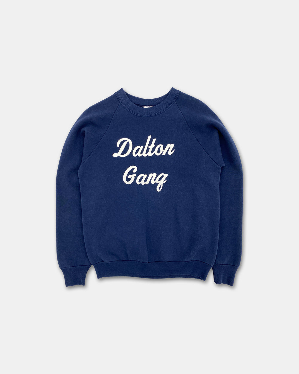 Vintage 1980s Dalton Gang Raglan Crewneck Navy