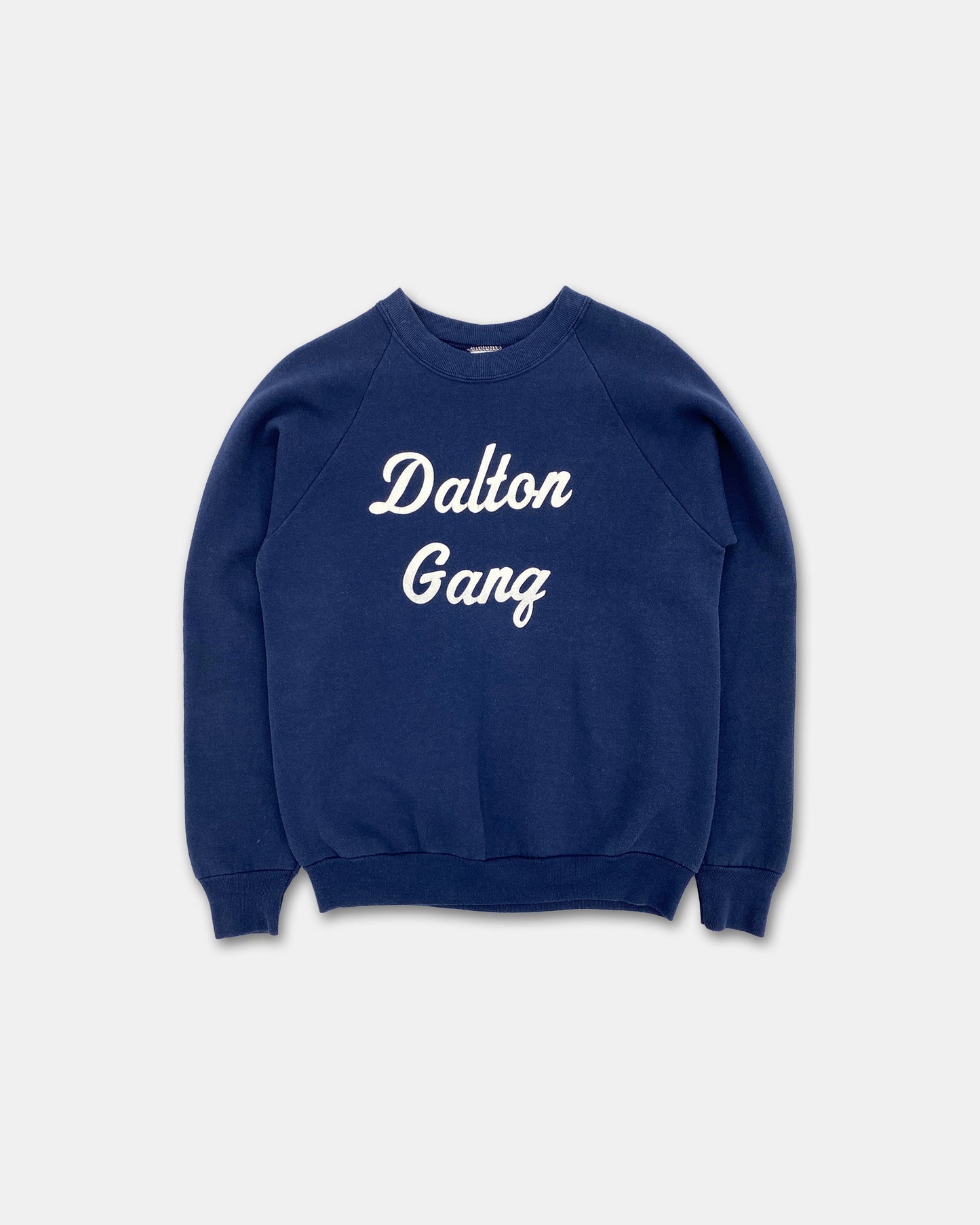 Vintage 1980s Dalton Gang Raglan Crewneck Navy