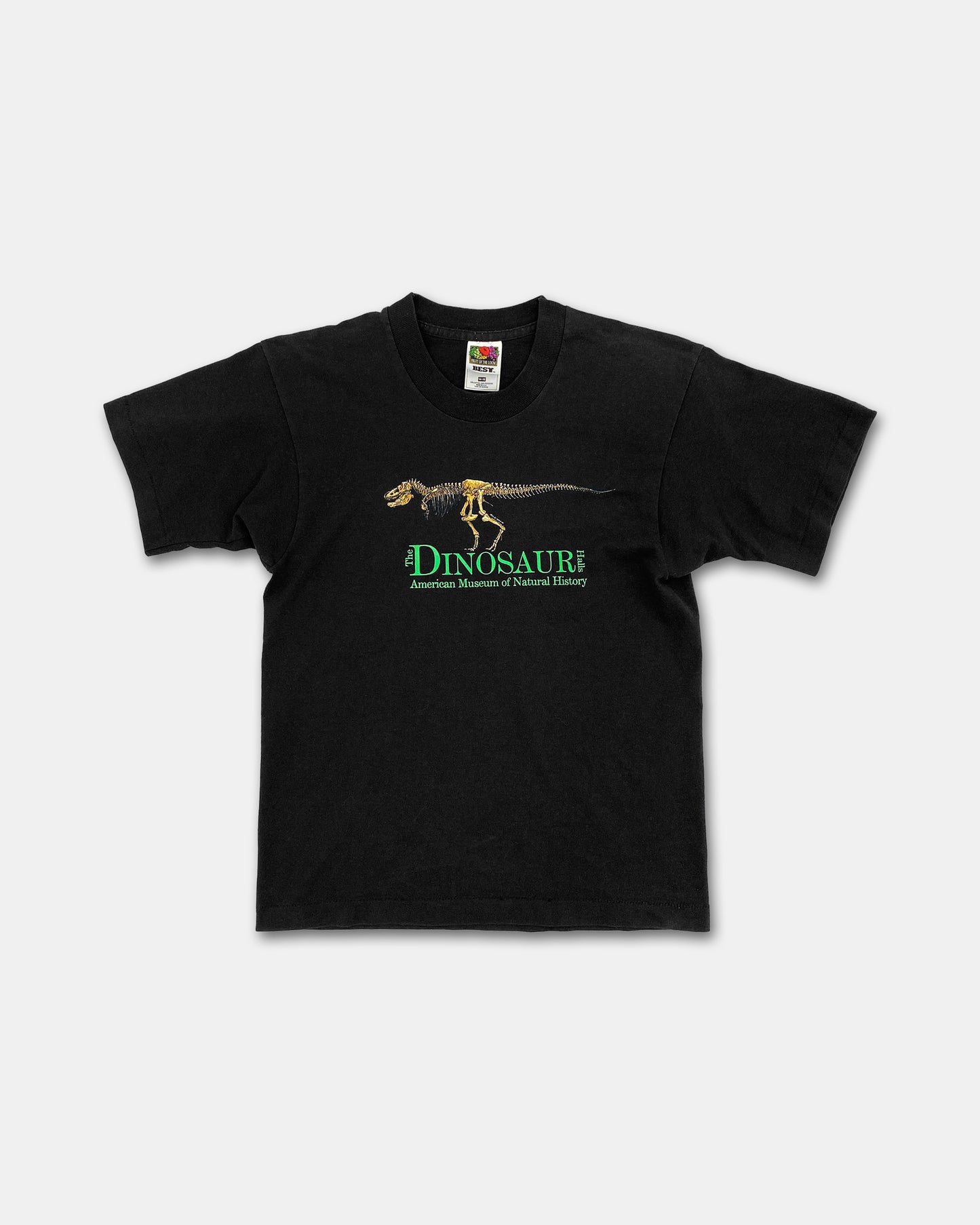 Vintage 1995 Dinosaur American Museum of Natural History Single Stitched Baby T-Shirt Black