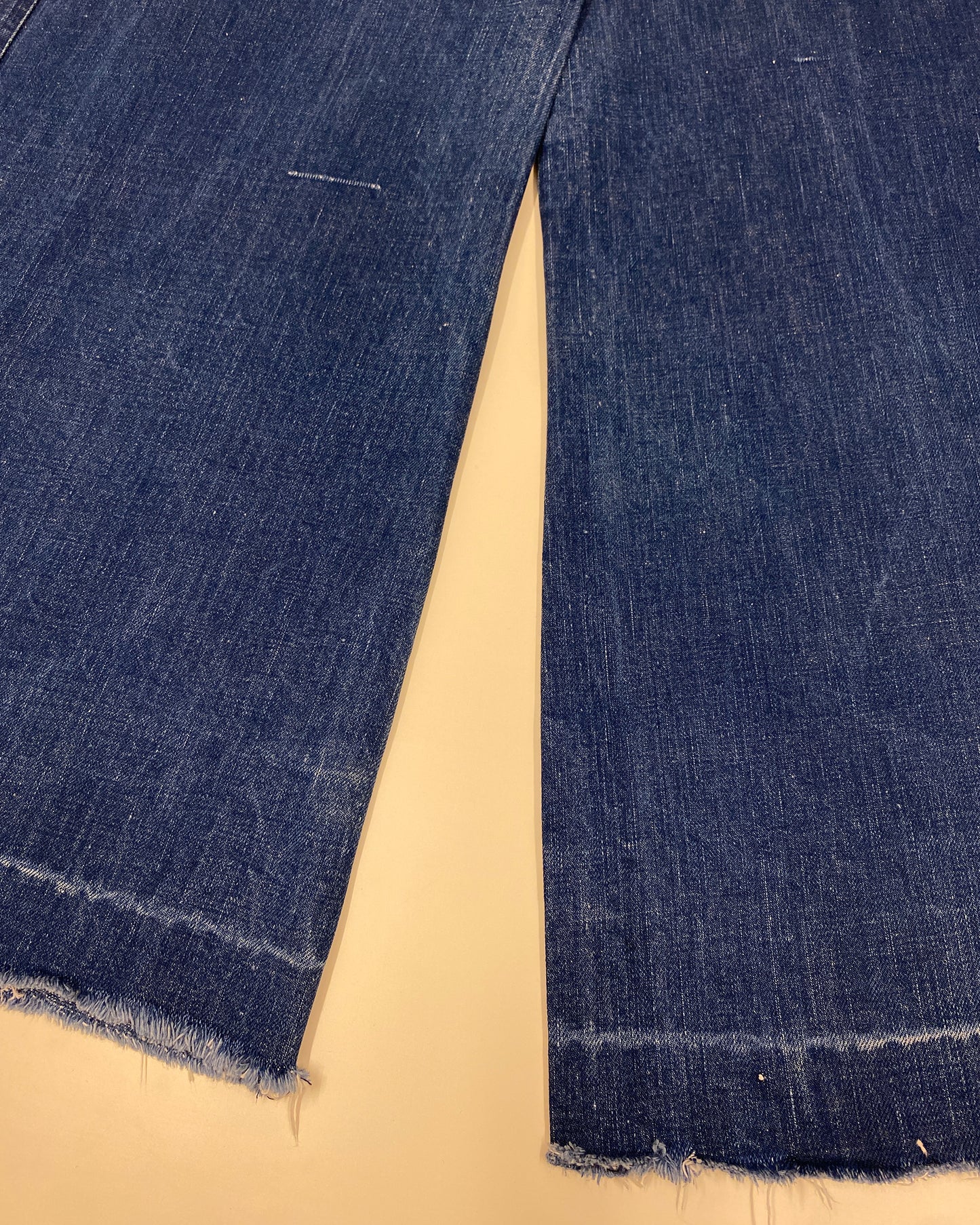 Vintage 1970s Ultra Wide Leg Denim Blue