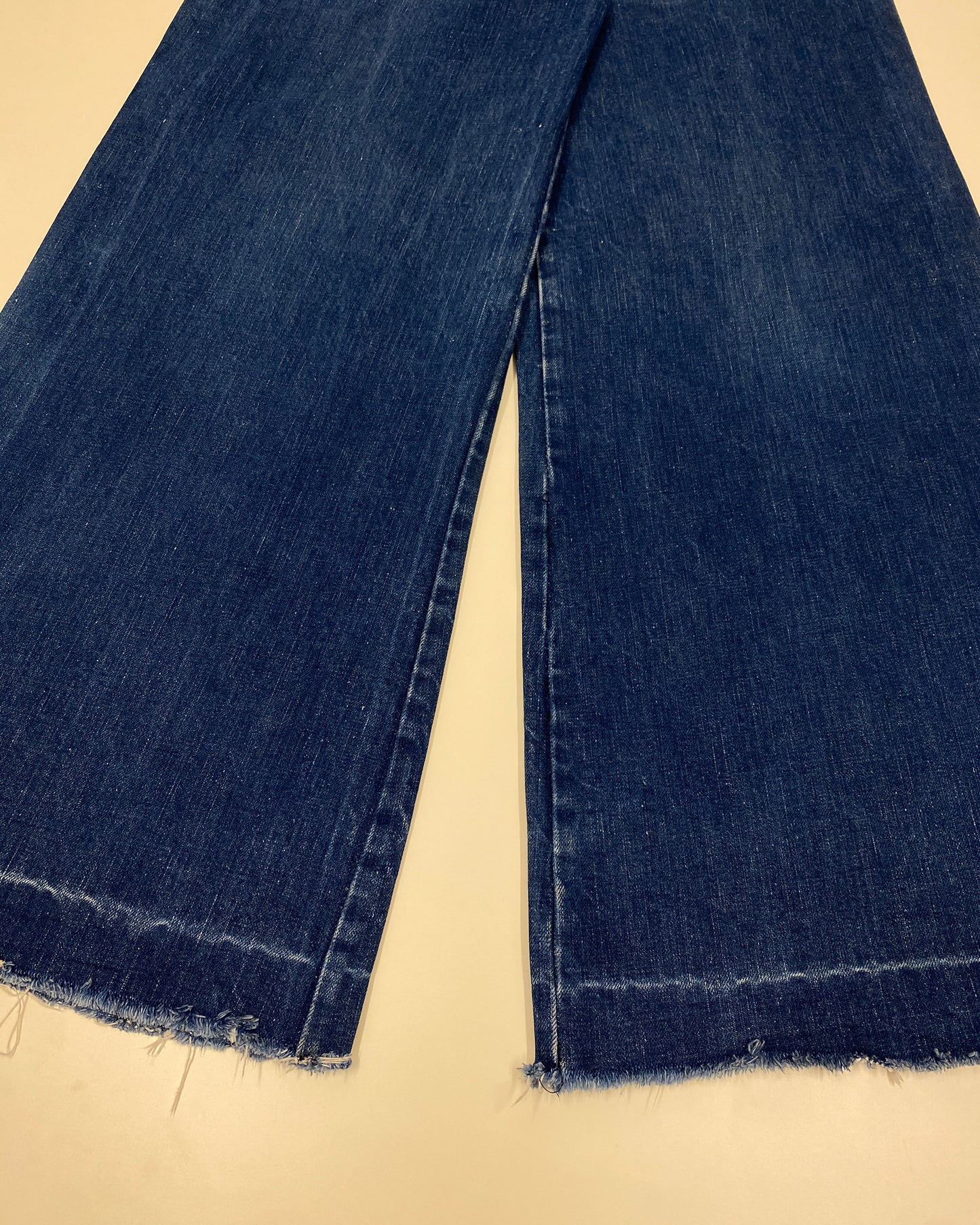Vintage 1970s Ultra Wide Leg Denim Blue