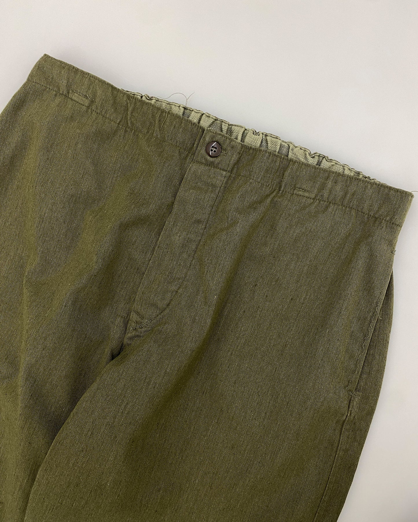 Vintage 1970s DDR Military Pants Green