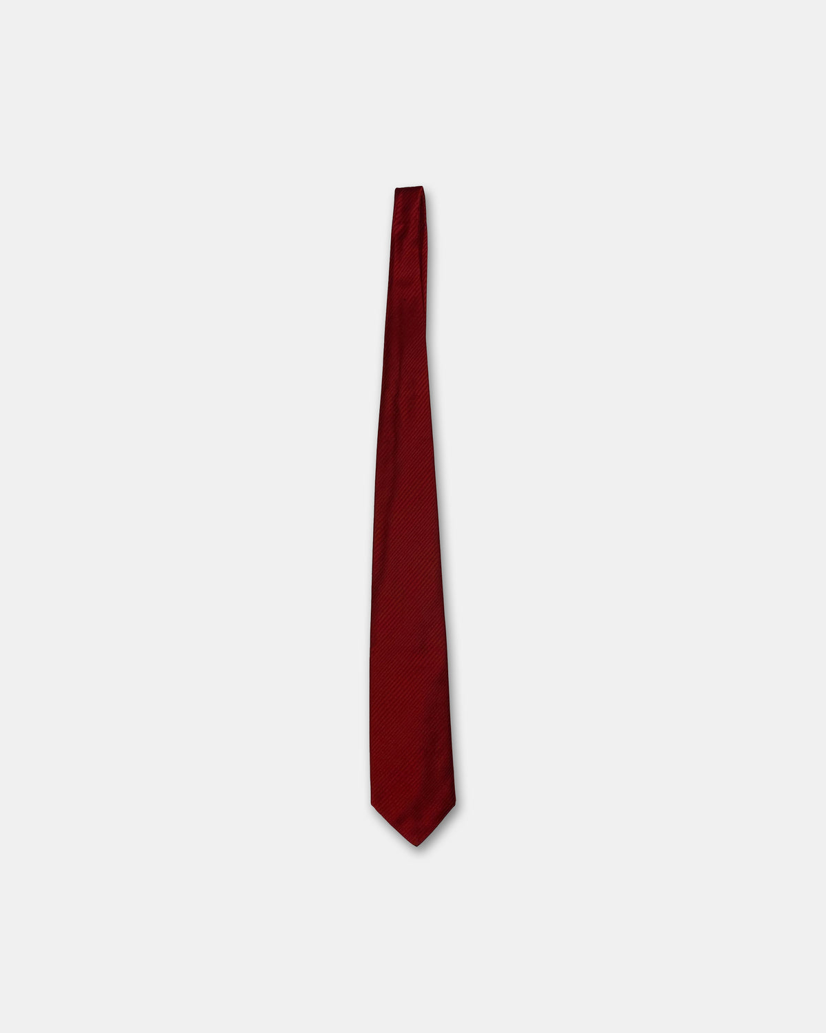 Jacques Ploenes 1980s Monochrome Tie Dark Red