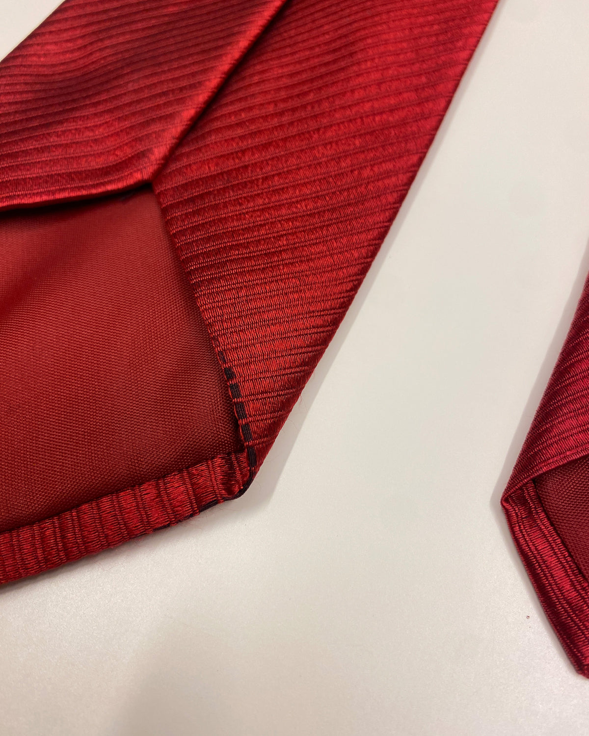 Jacques Ploenes 1980s Monochrome Tie Dark Red