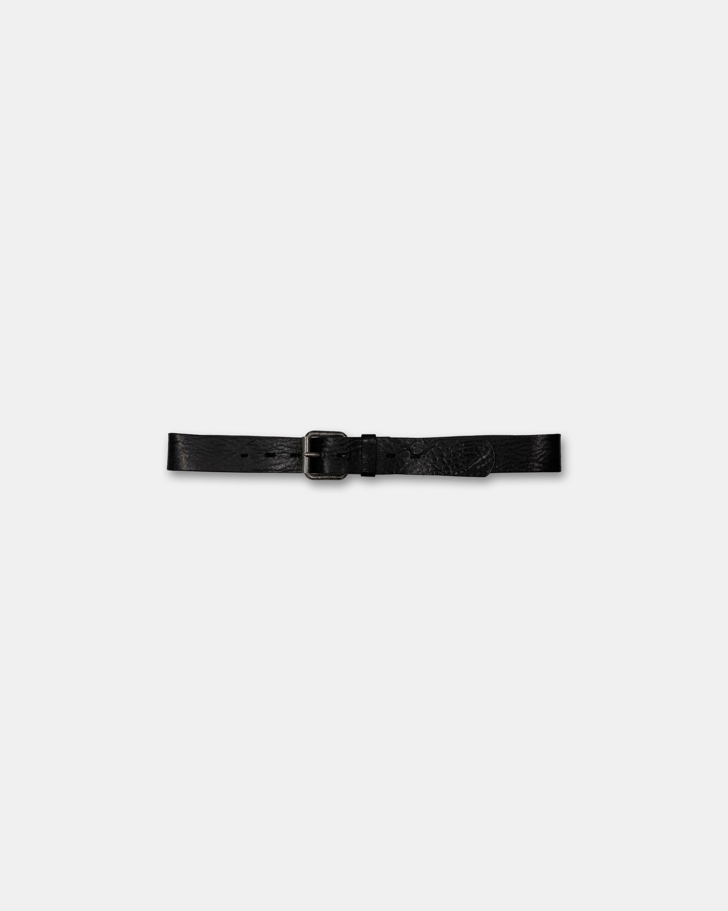 Vintage 2010s Horse Leather Belt Black