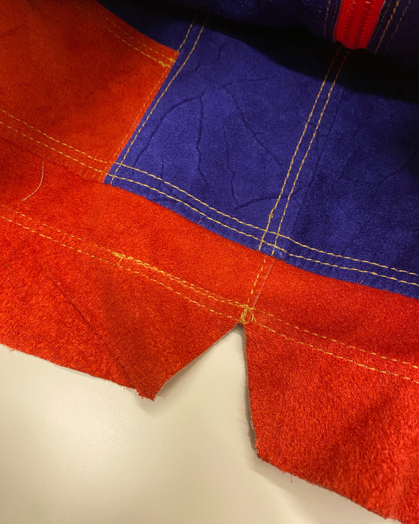 Legatte Jeans 2000s Longlseeve Mesh Leather Top Multicolor