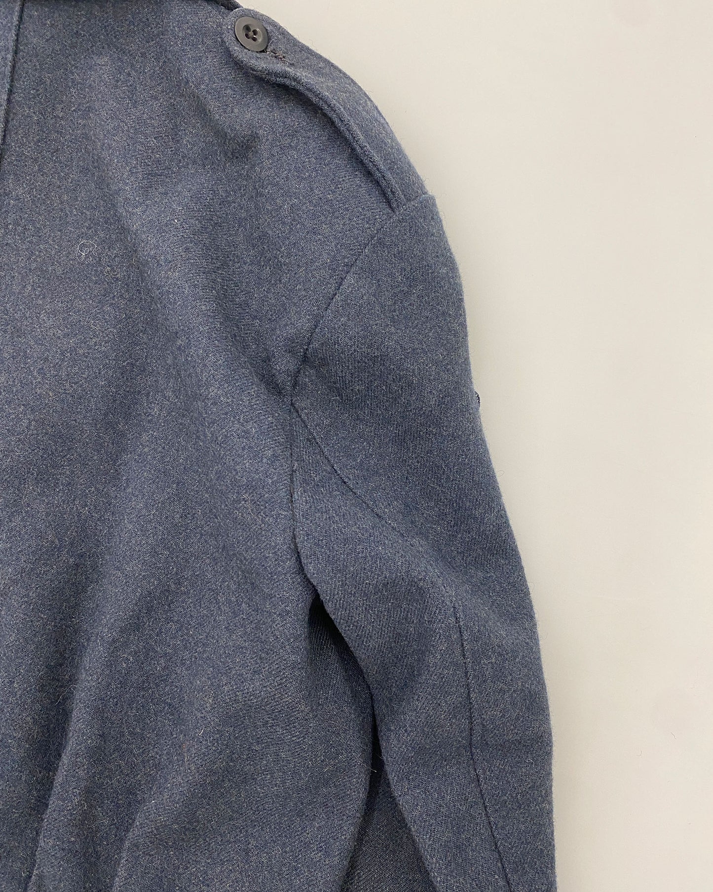 Vintage 1950s Belgian Military Wool Blouse Jacket Navy