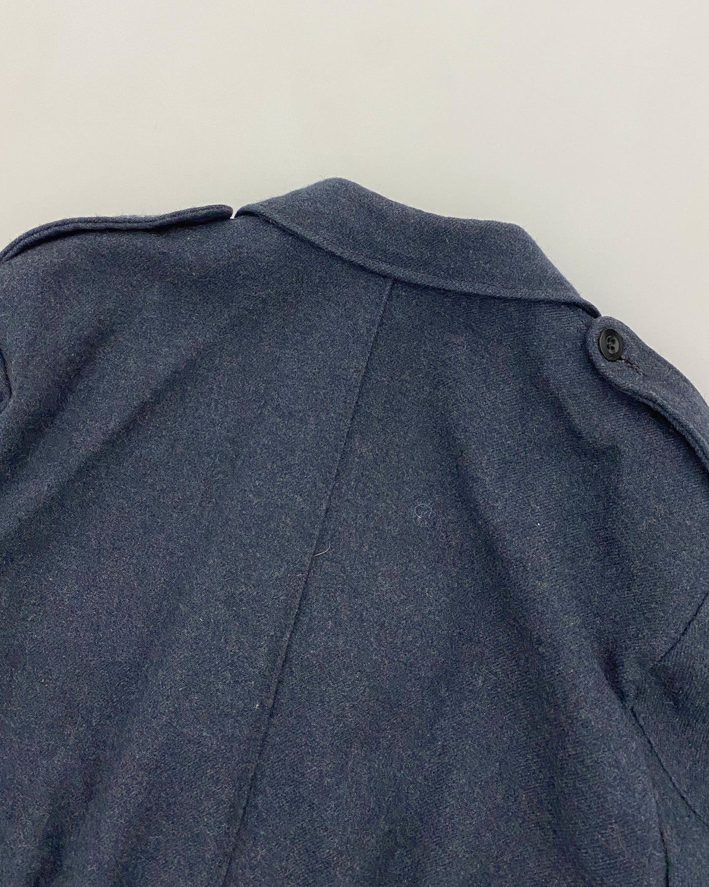 Vintage 1950s Belgian Military Wool Blouse Jacket Navy