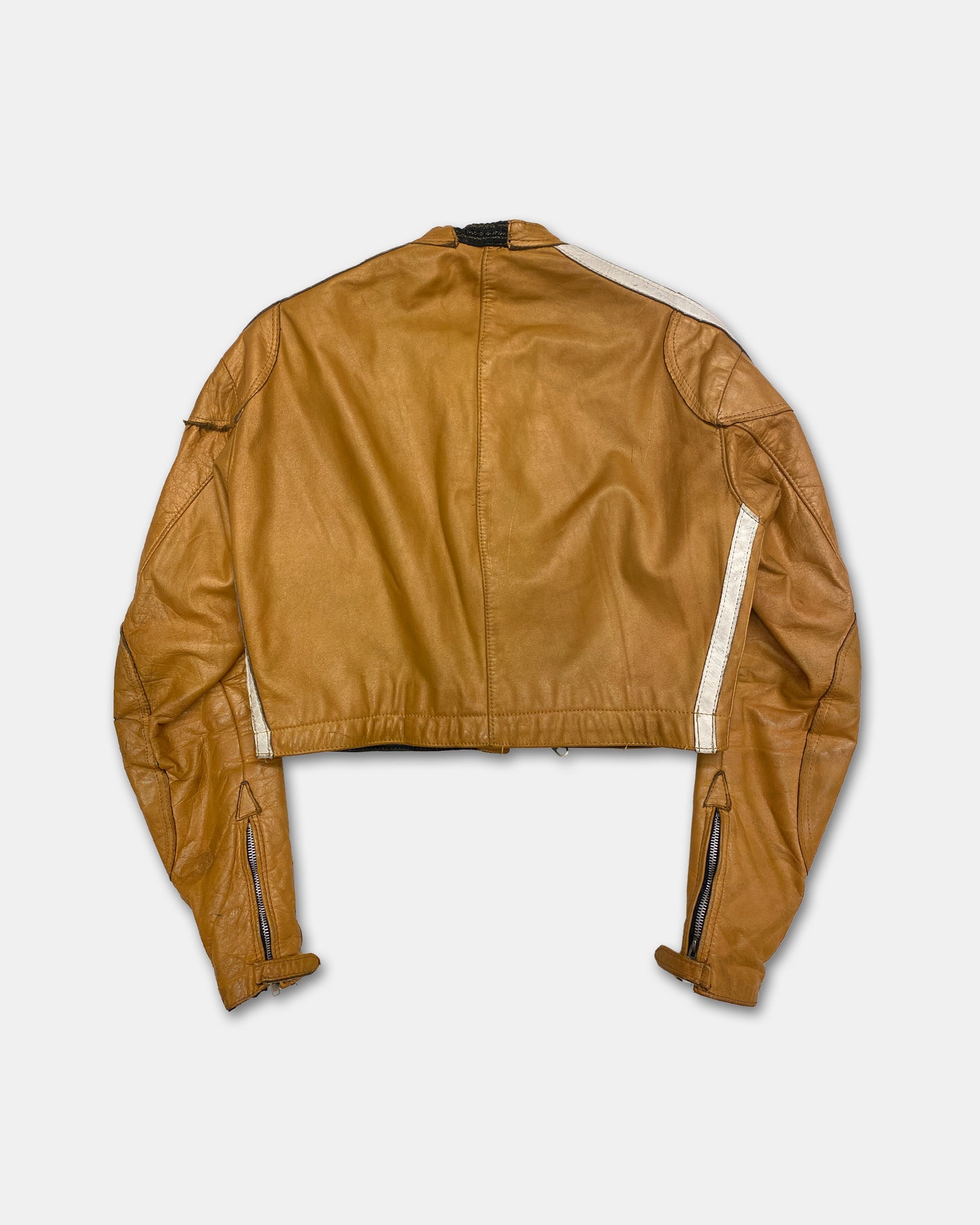 Lewis Leather 1960s Racing Leather Jacket Yellow