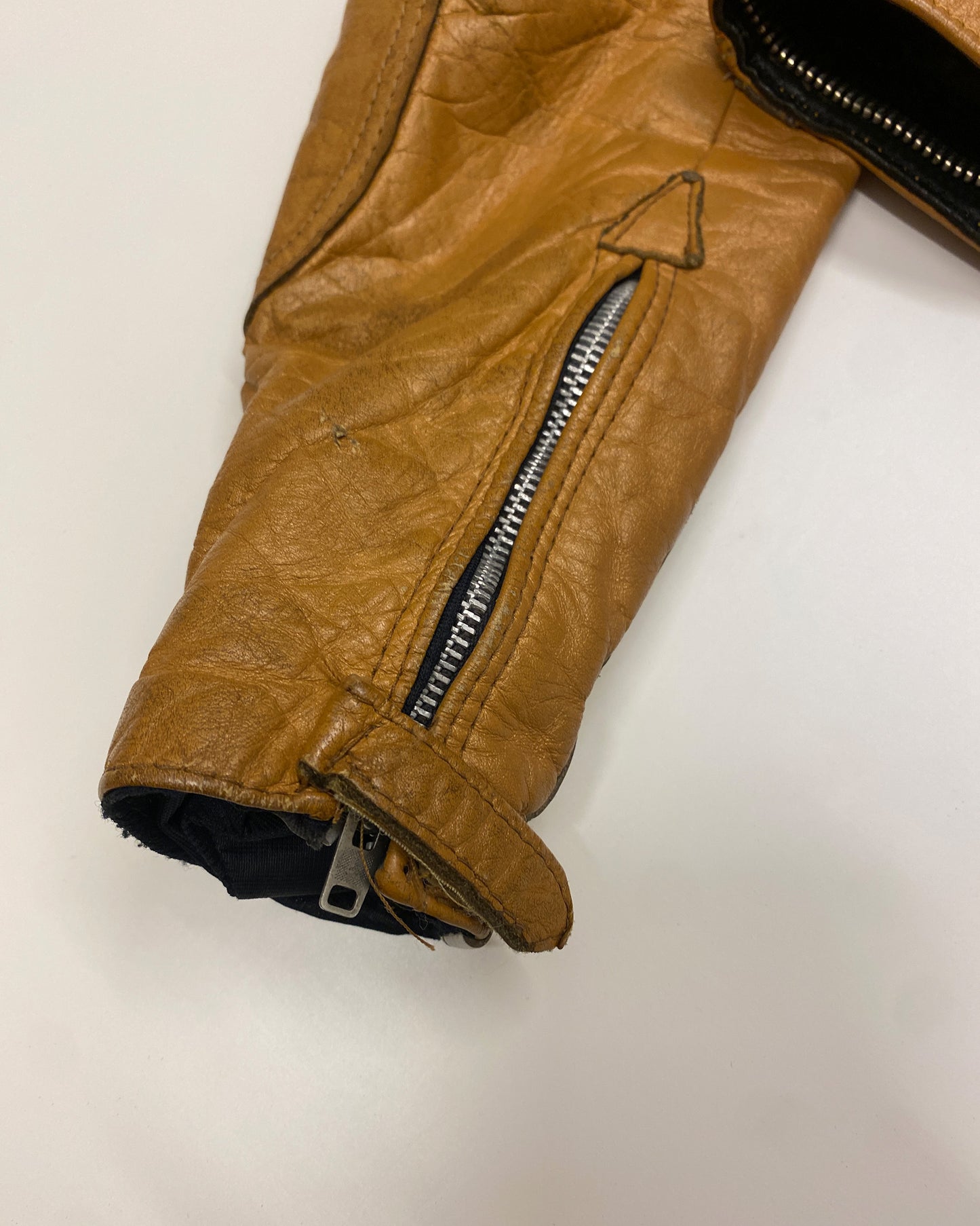 Lewis Leather 1960s Racing Leather Jacket Yellow