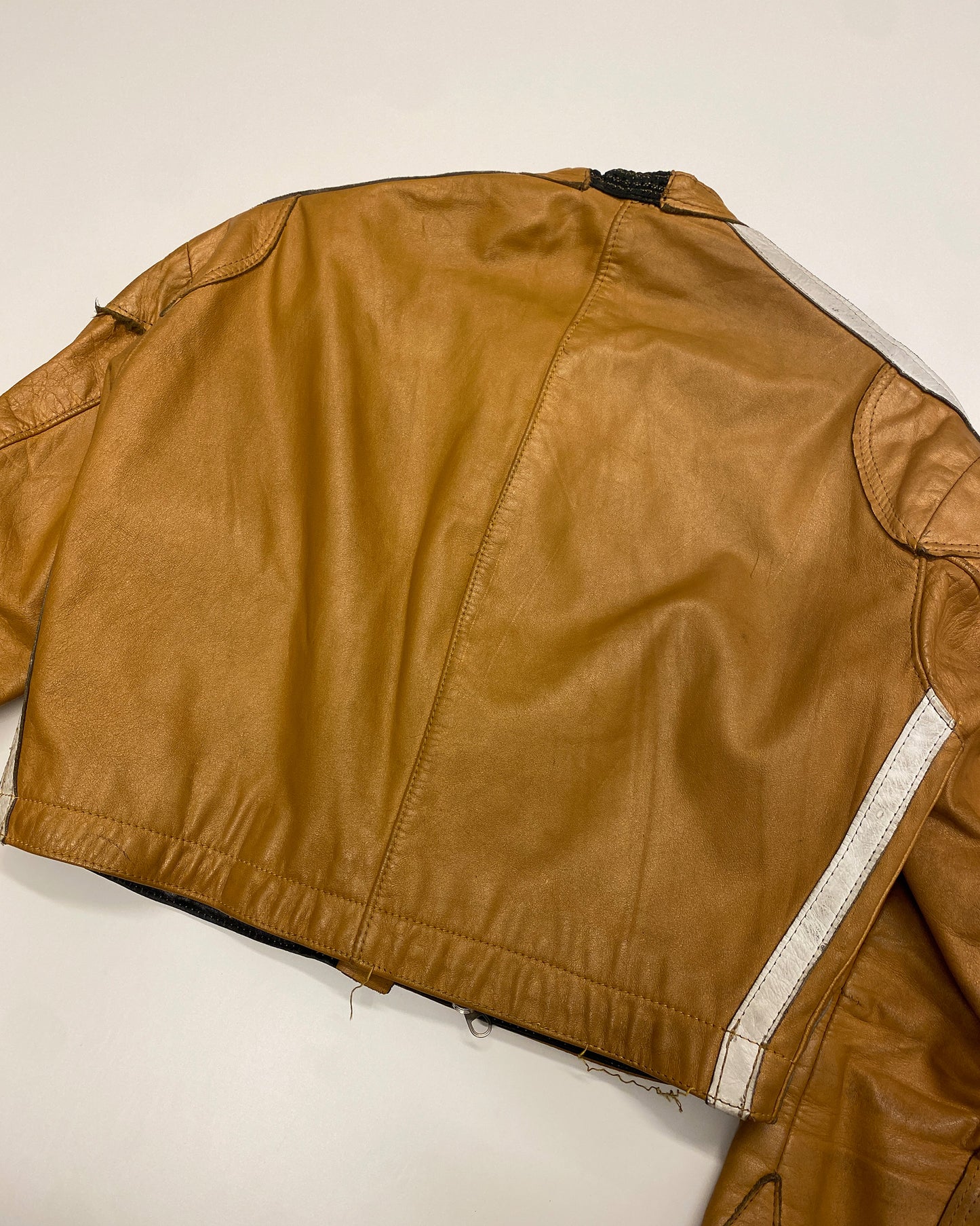 Lewis Leather 1960s Racing Leather Jacket Yellow