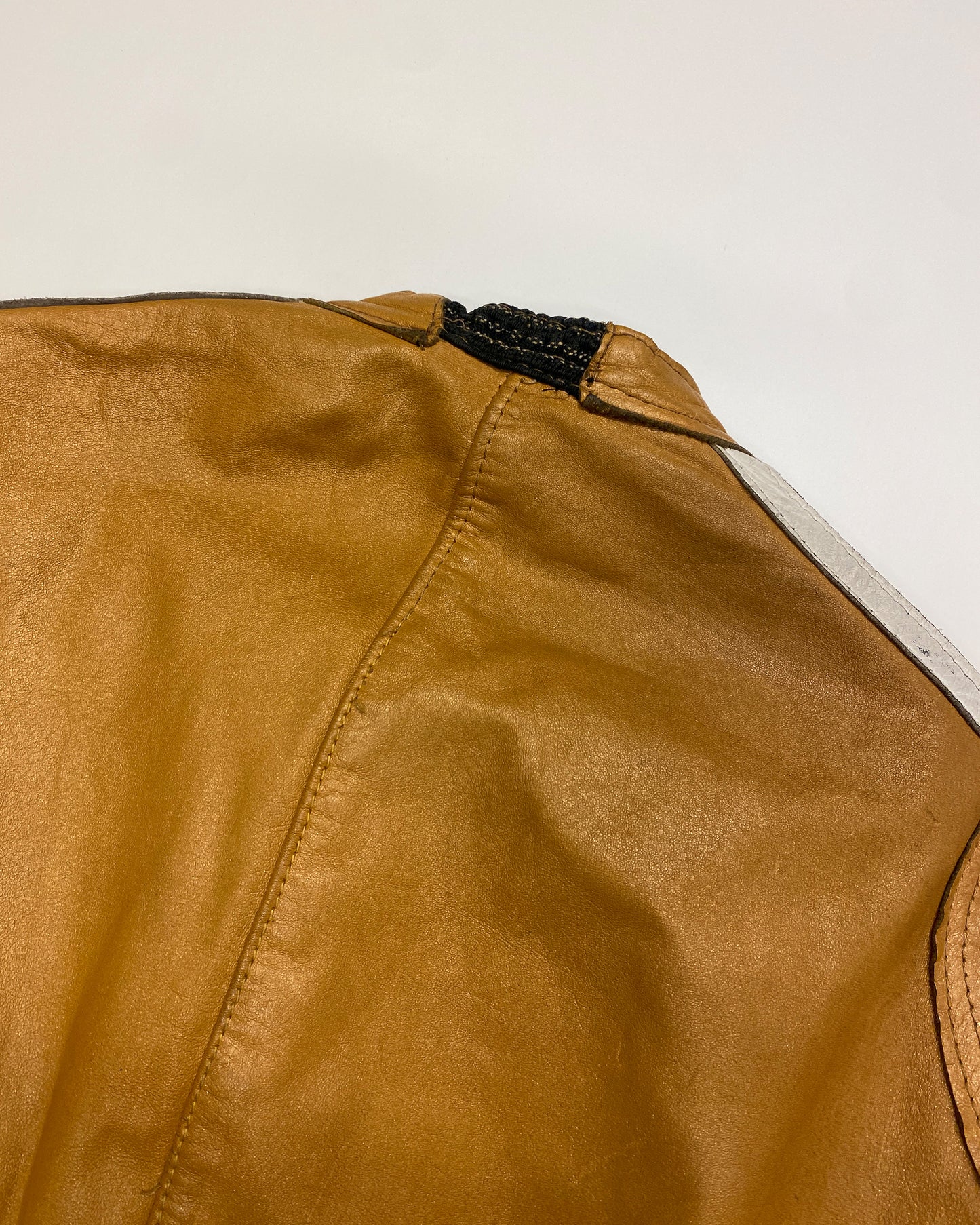 Lewis Leather 1960s Racing Leather Jacket Yellow