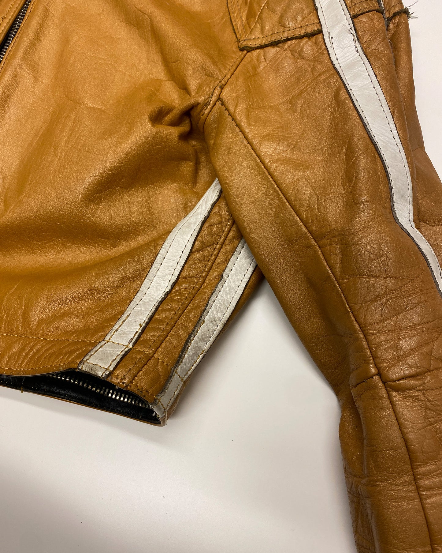 Lewis Leather 1960s Racing Leather Jacket Yellow