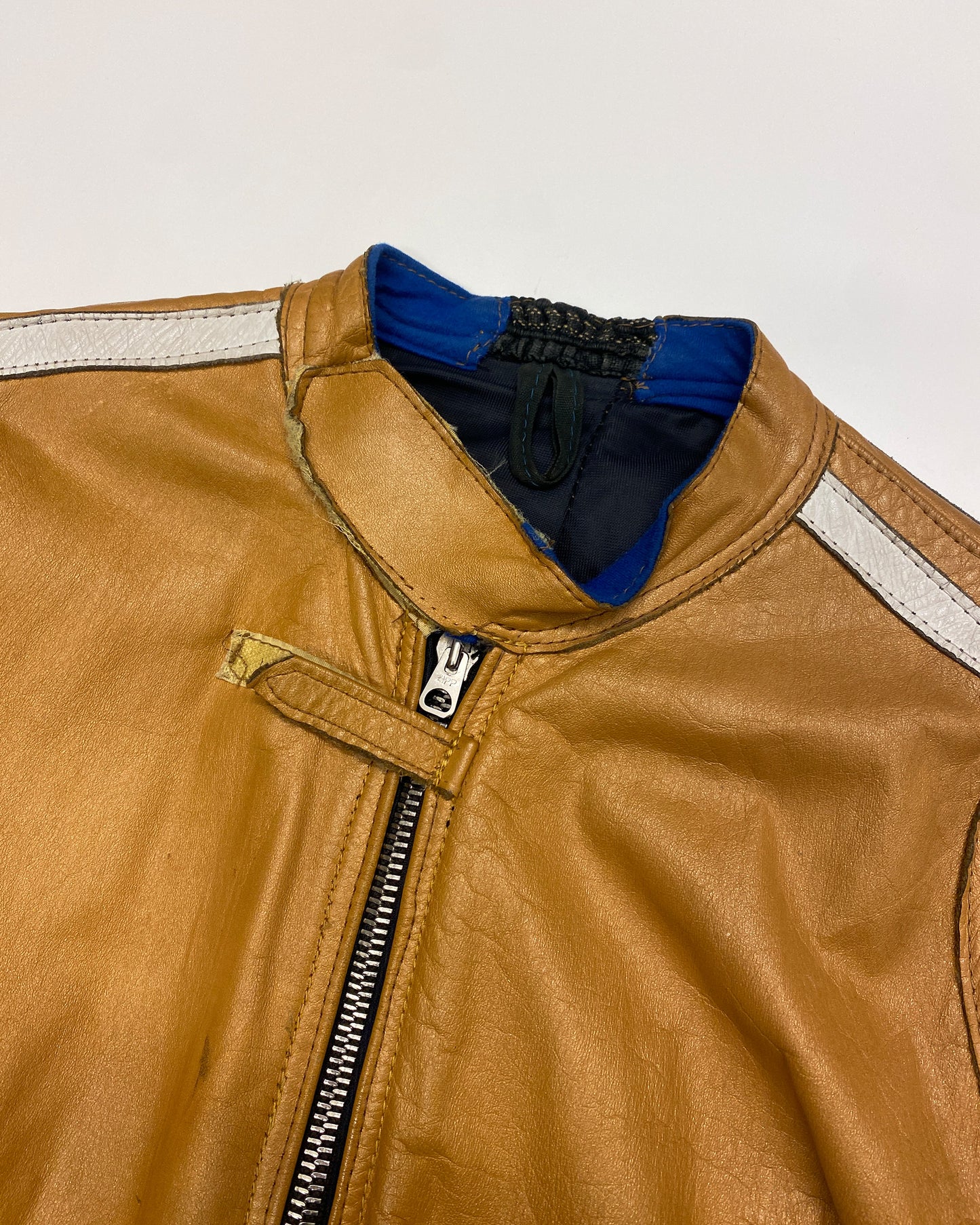 Lewis Leather 1960s Racing Leather Jacket Yellow