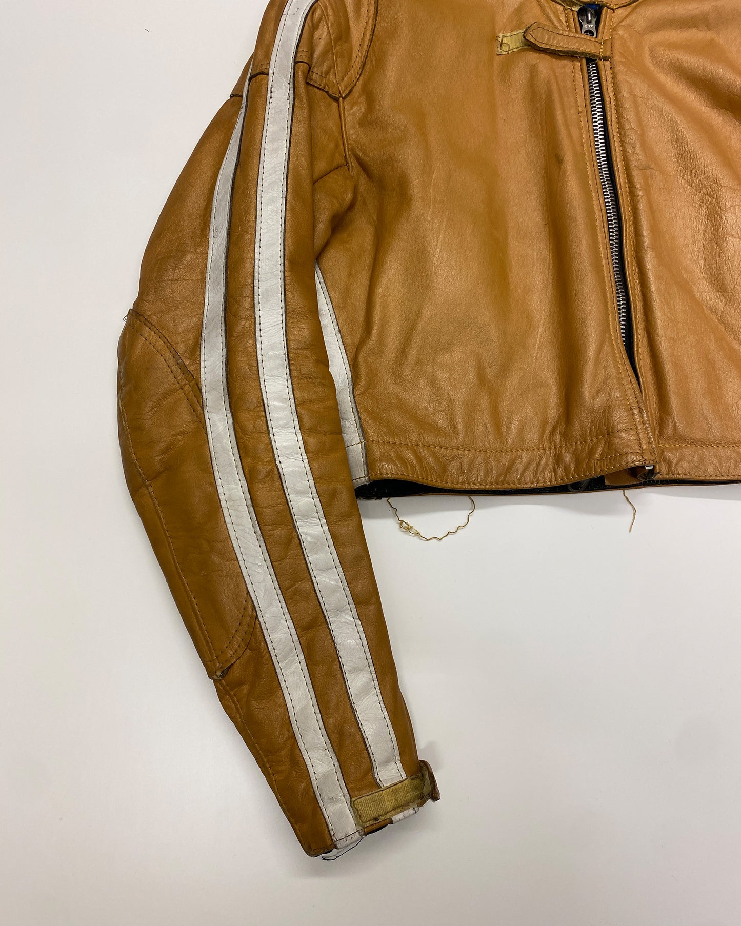 Lewis Leather 1960s Racing Leather Jacket Yellow