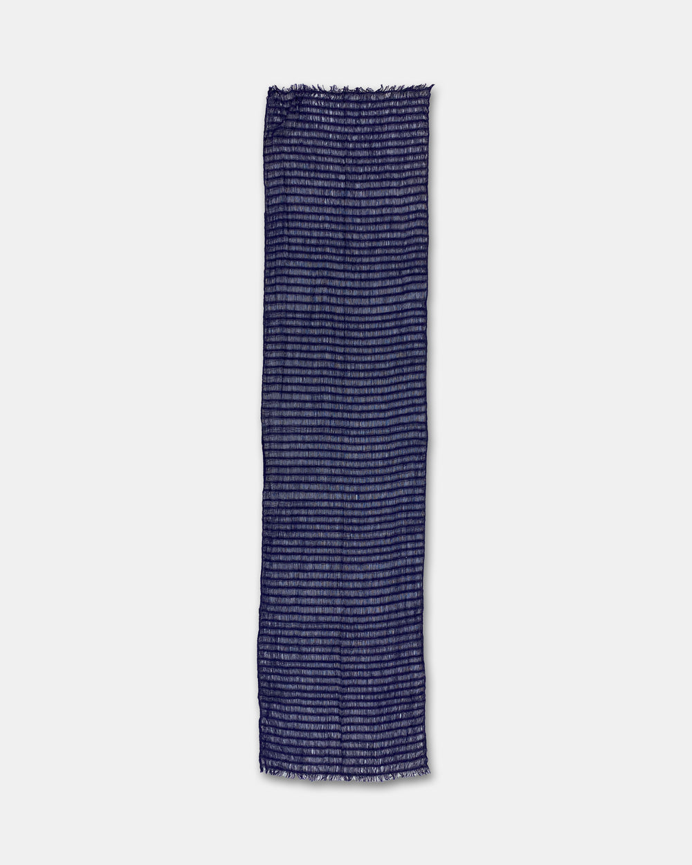 Vintage 2000s Woven Thread Scarf Navy