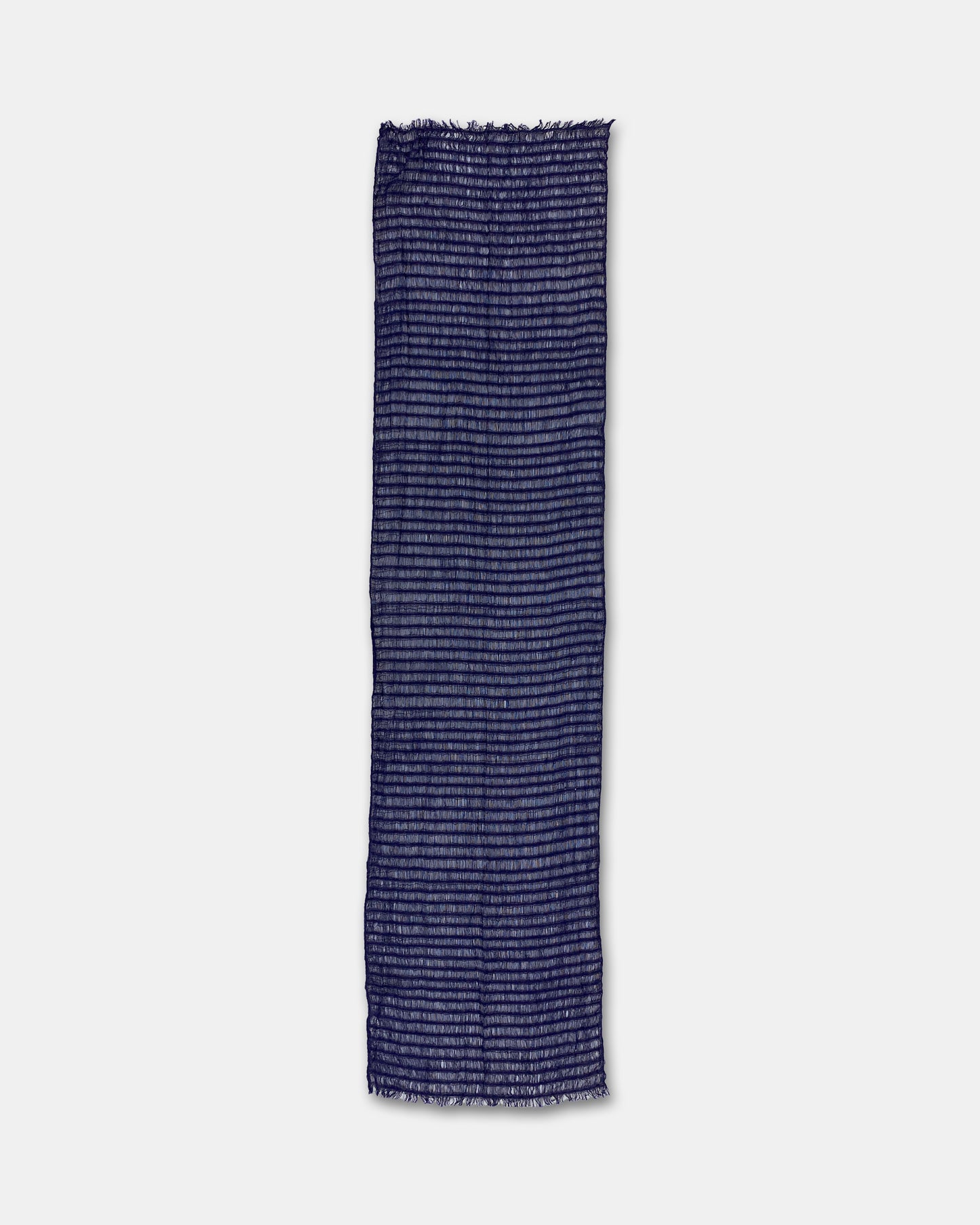 Vintage 2000s Woven Thread Scarf Navy