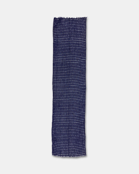 Vintage 2000s Woven Thread Scarf Navy