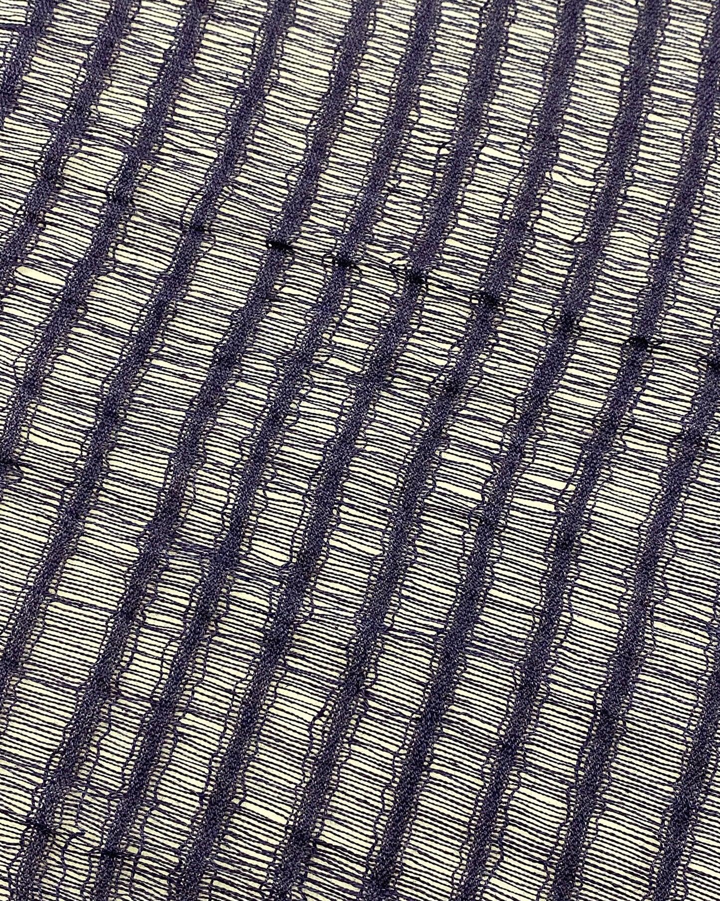 Vintage 2000s Woven Thread Scarf Navy