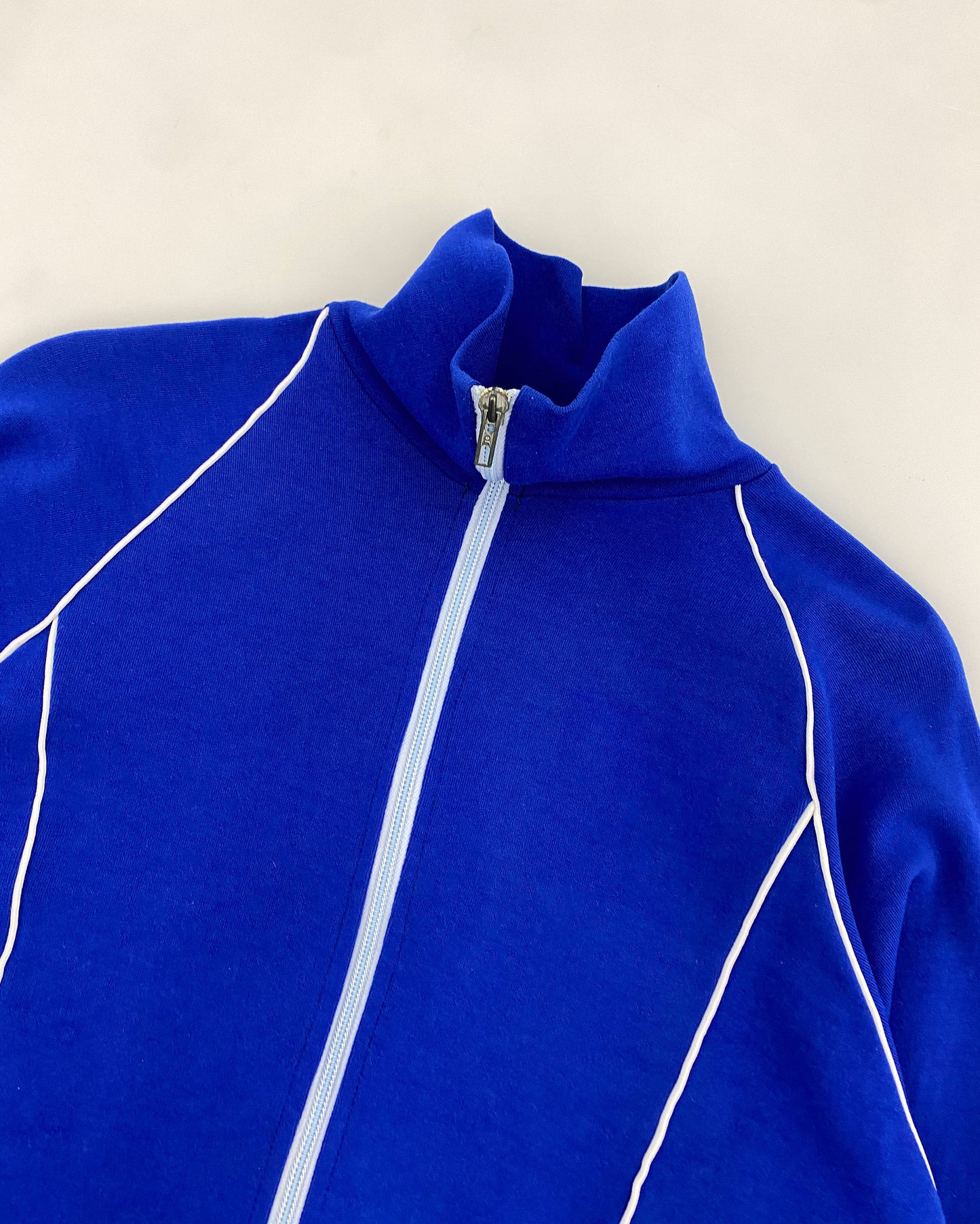 Vintage 1970s DDR Sport Track Jacket Blue