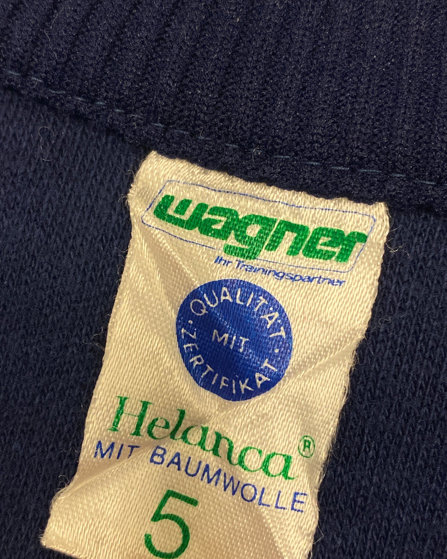 Vintage 1970s Ski Track Jacket Blue Navy