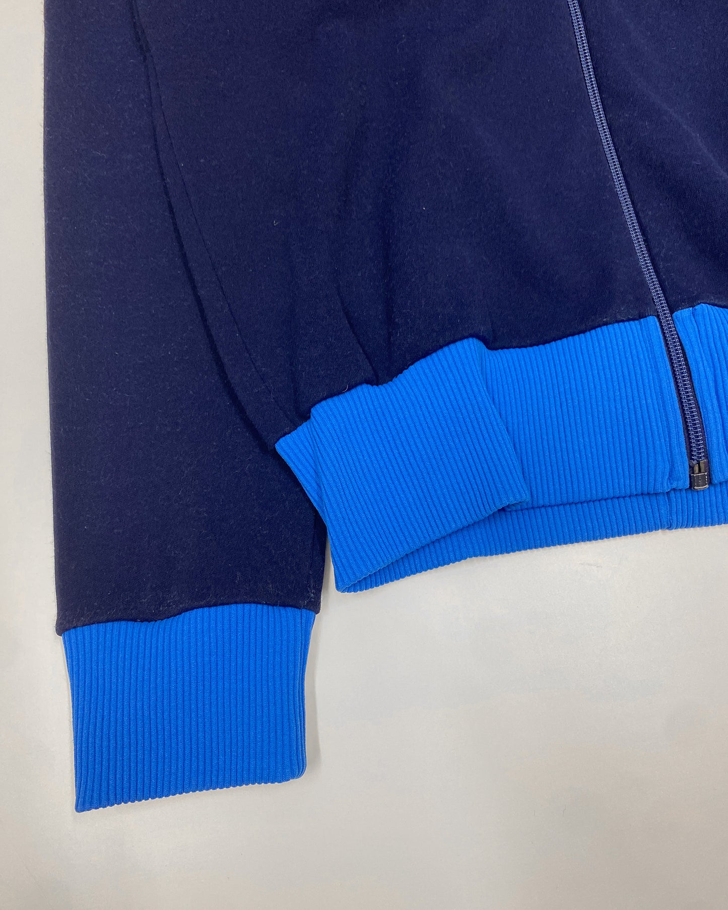 Vintage 1970s Snowsuit Ski Track Jacket and Pants Blue Navy