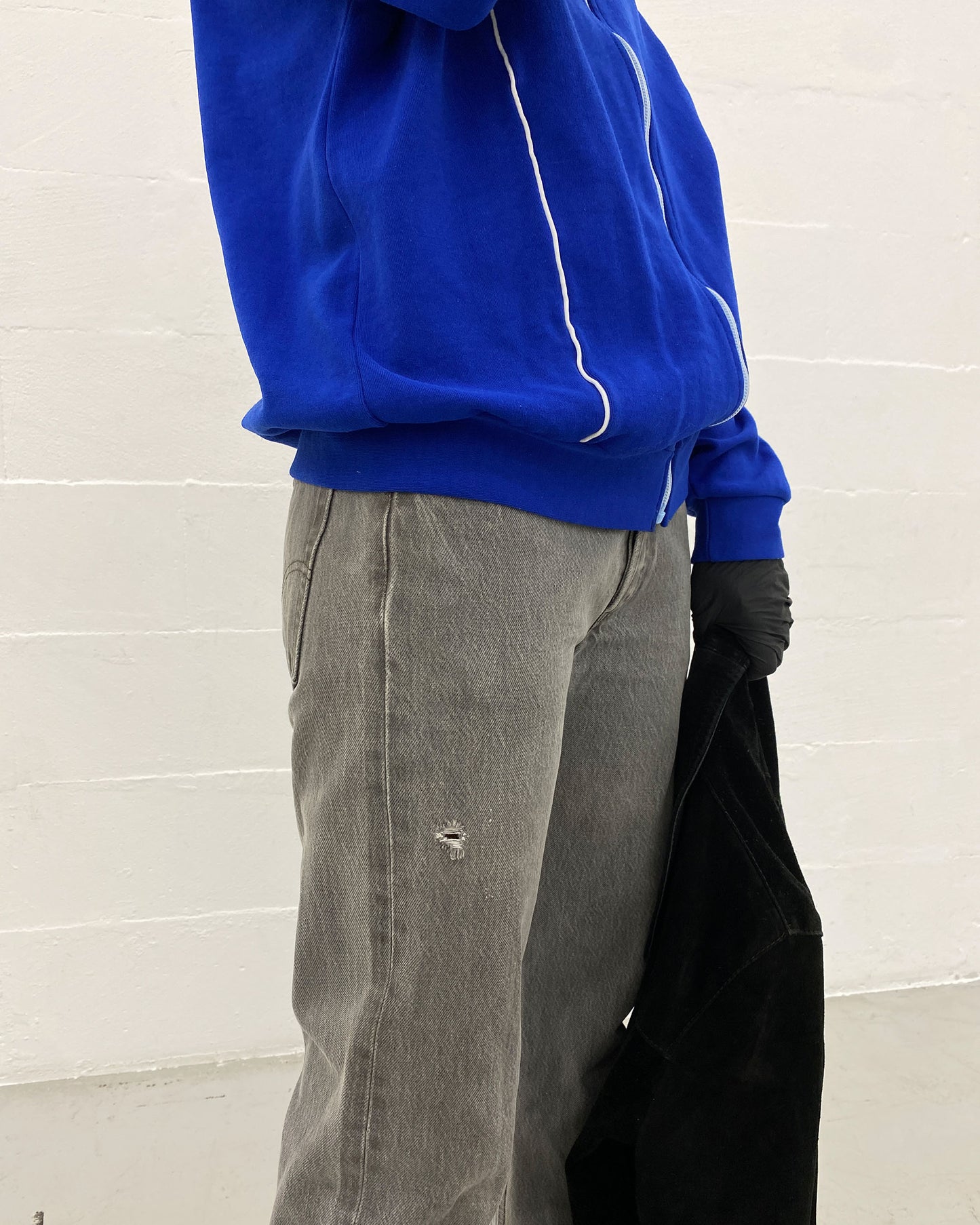 Vintage 1970s DDR Sport Track Jacket Blue