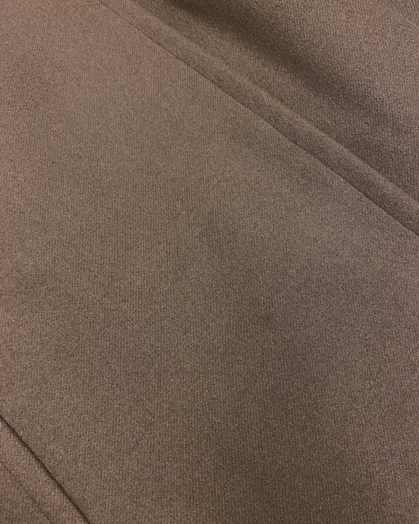 Vintage 1960s Heavyweight Wool Double Breasted Wool Coat Brown