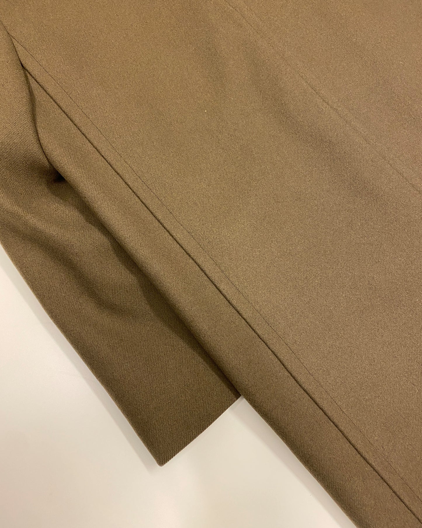 Vintage 1960s Heavyweight Wool Double Breasted Wool Coat Brown