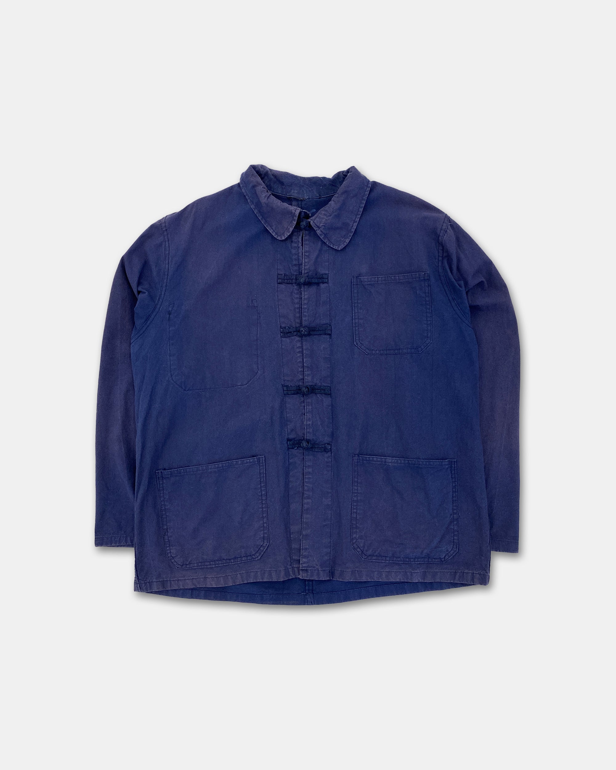 Vintage 1980s French Chinese Work Jacket Blue – Knud Peters