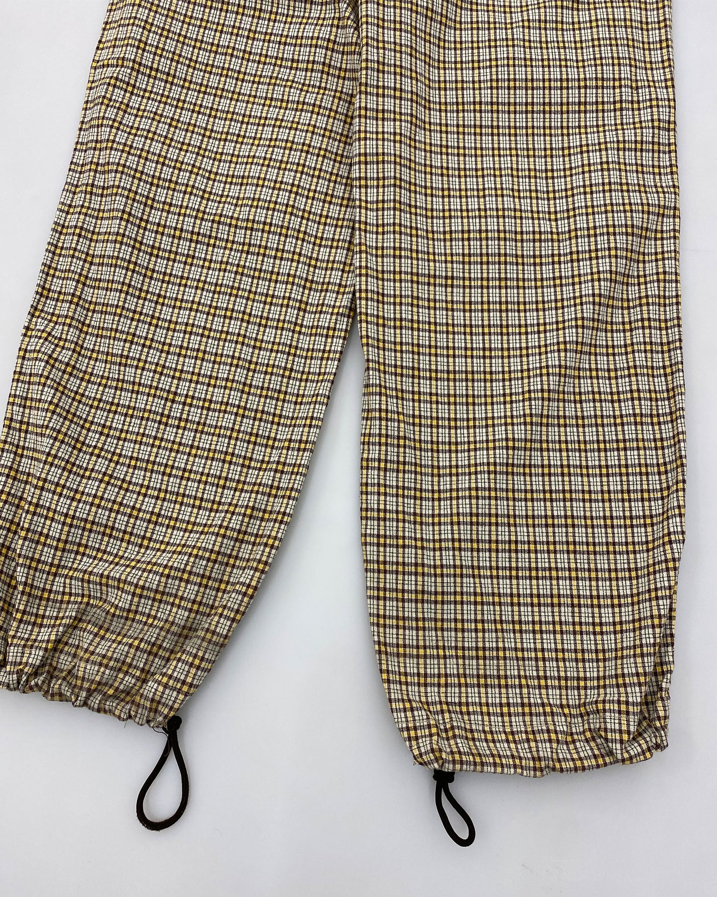 W.&L.T. Walter van Beirendonck 1990s Tartan Checkered Cargo Pants Yellow