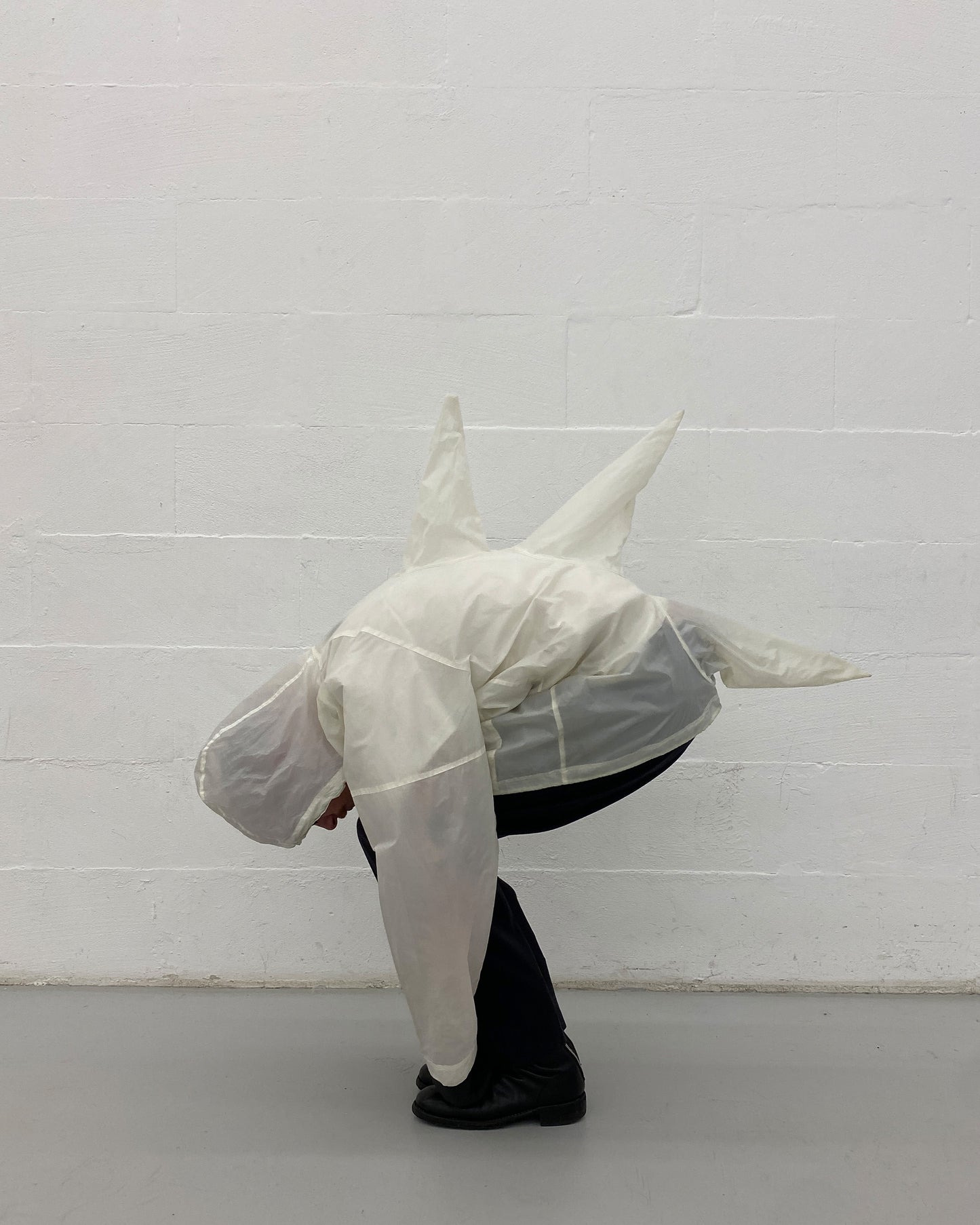 W.&L.T. Walter van Beirendonck AW1996 Dragon Spikes Parka Jacket White