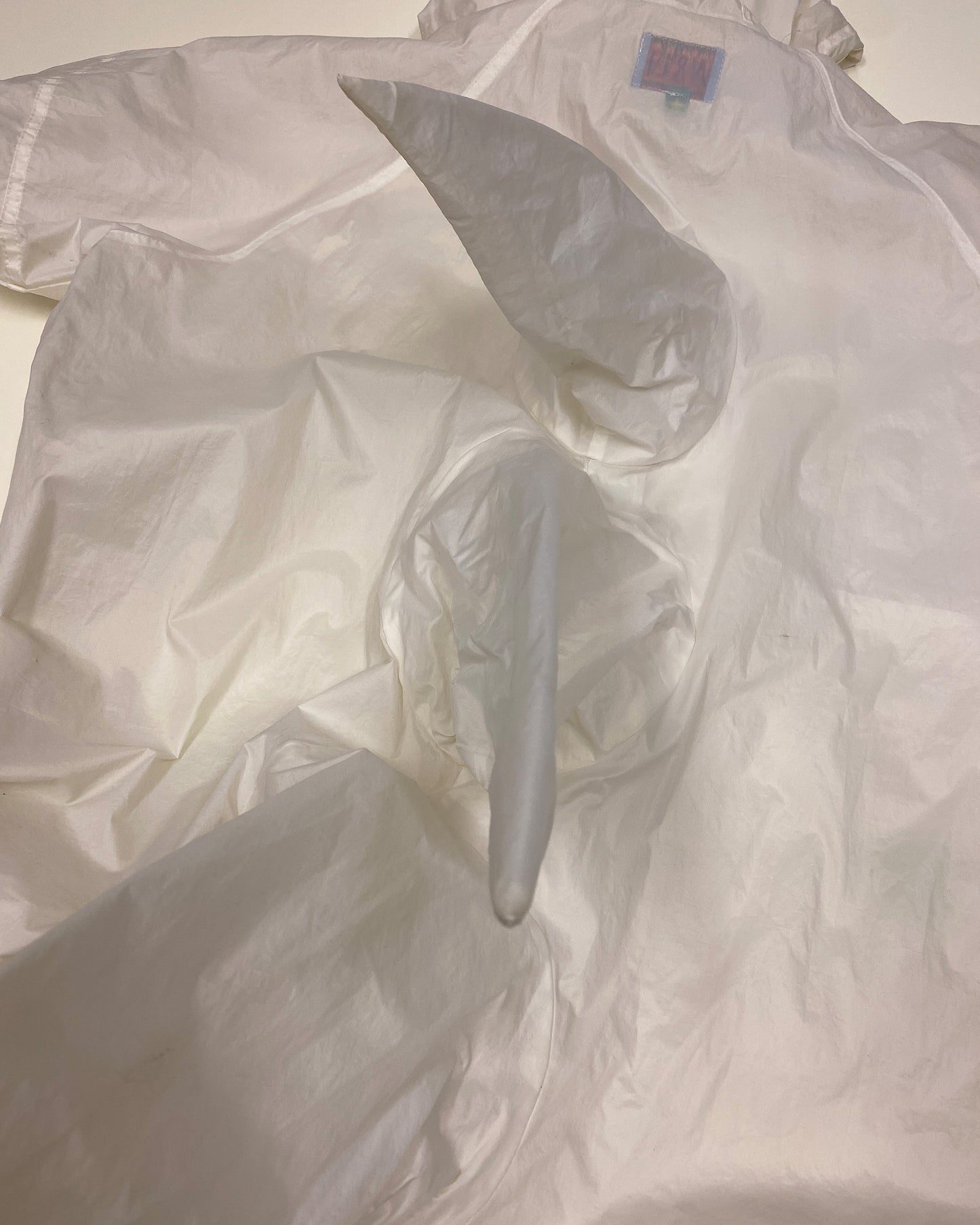 W.&L.T. Walter van Beirendonck AW1996 Dragon Spikes Parka Jacket White