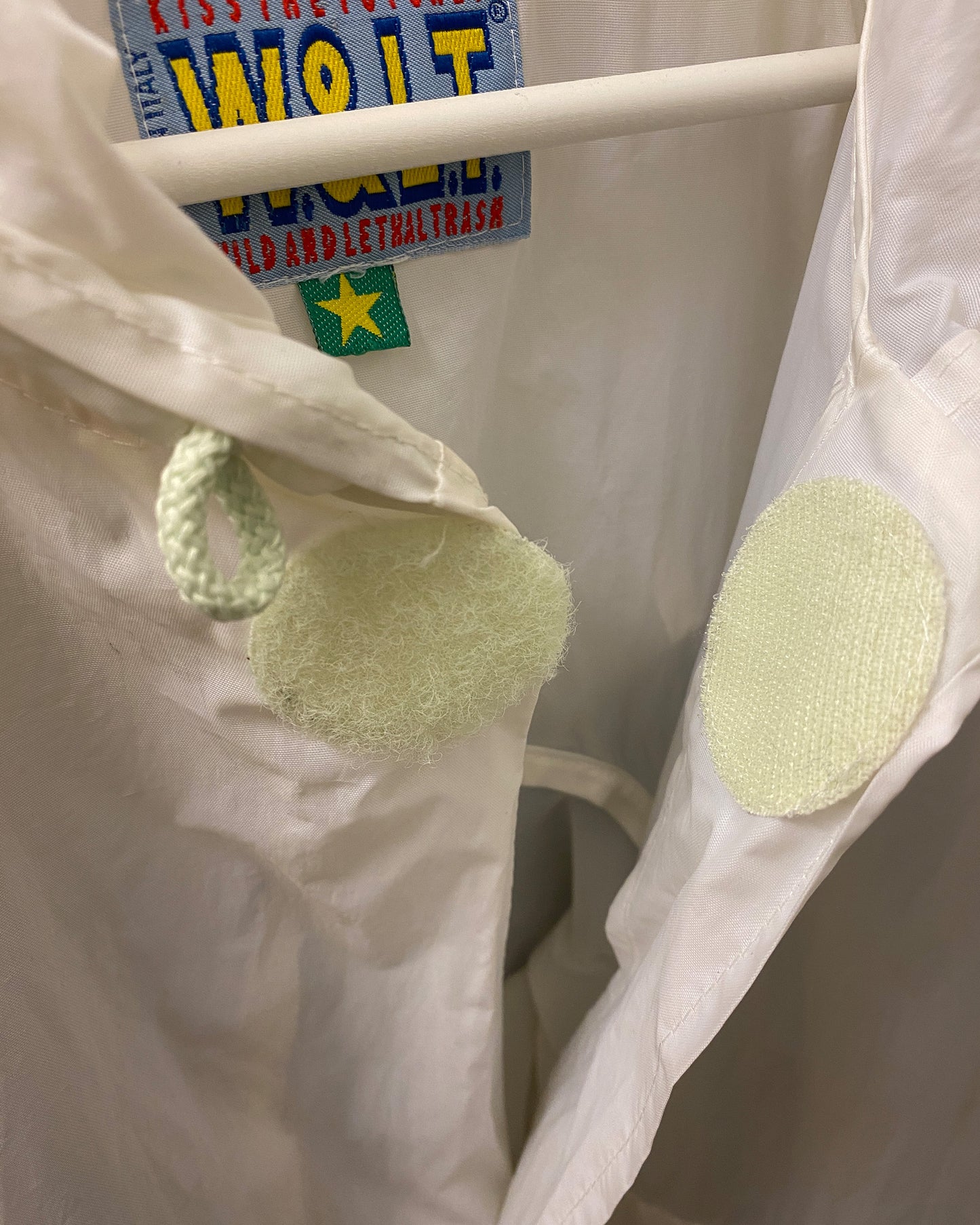 W.&L.T. Walter van Beirendonck AW1996 Dragon Spikes Parka Jacket White