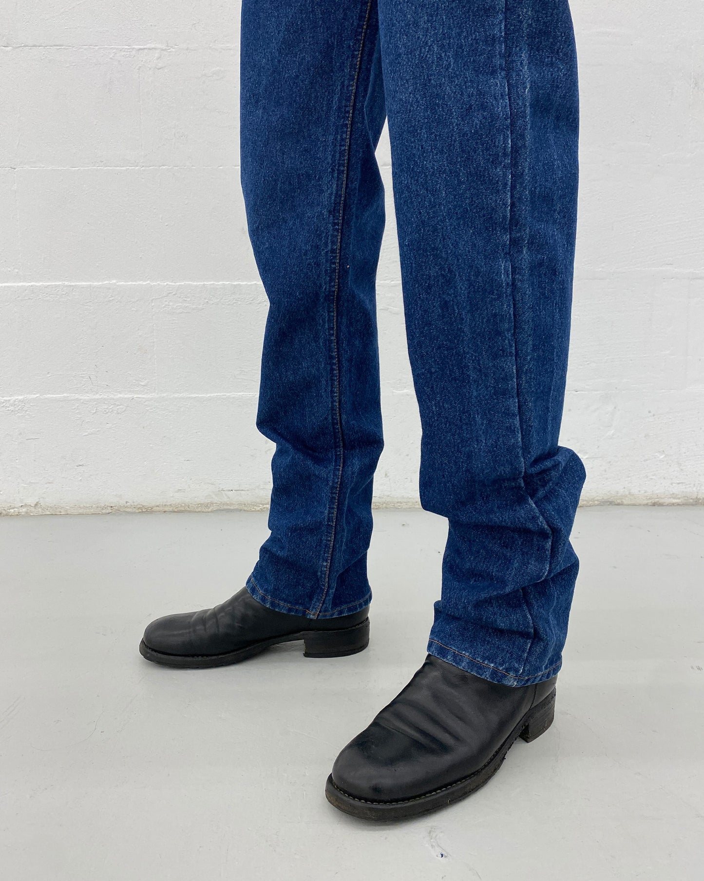 W.&L.T. Walter van Beirendonck by Mustang 1990s Glitter Denim Blue