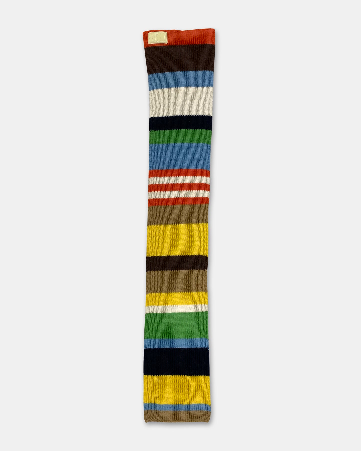 W.&L.T. Walter van Beirendonck 1990s Striped Wool Scarf Multicolor