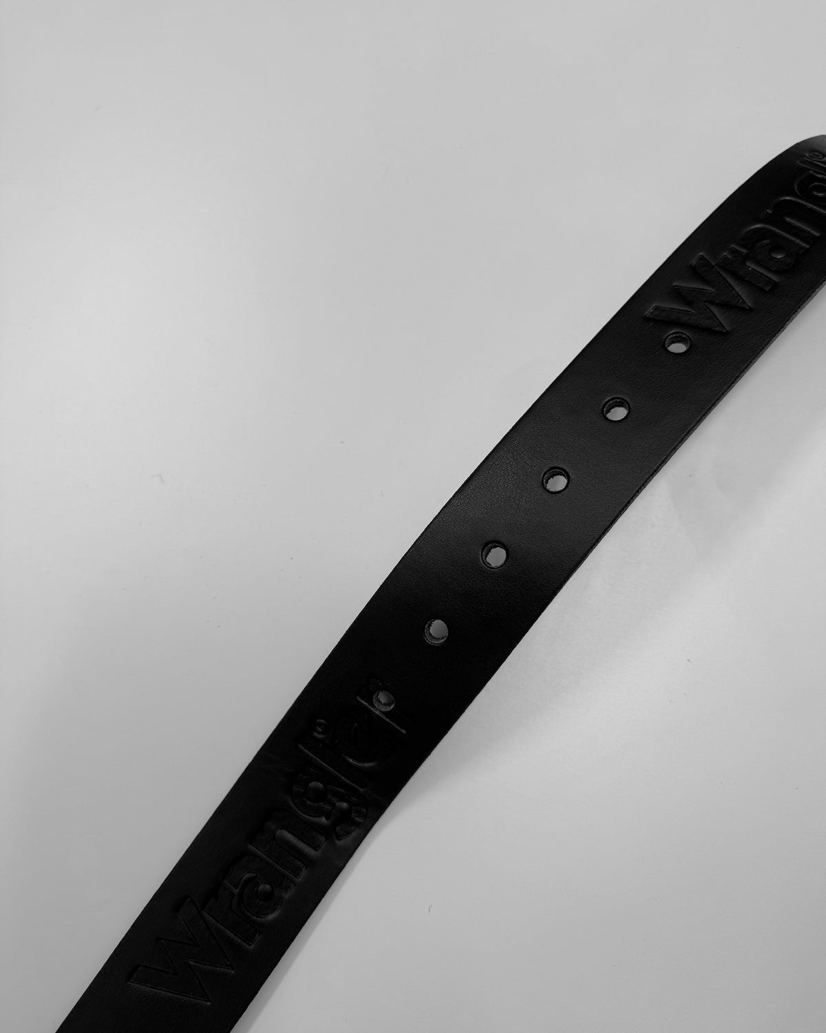 Wrangler 2000s Made in Italy Leather Belt Black