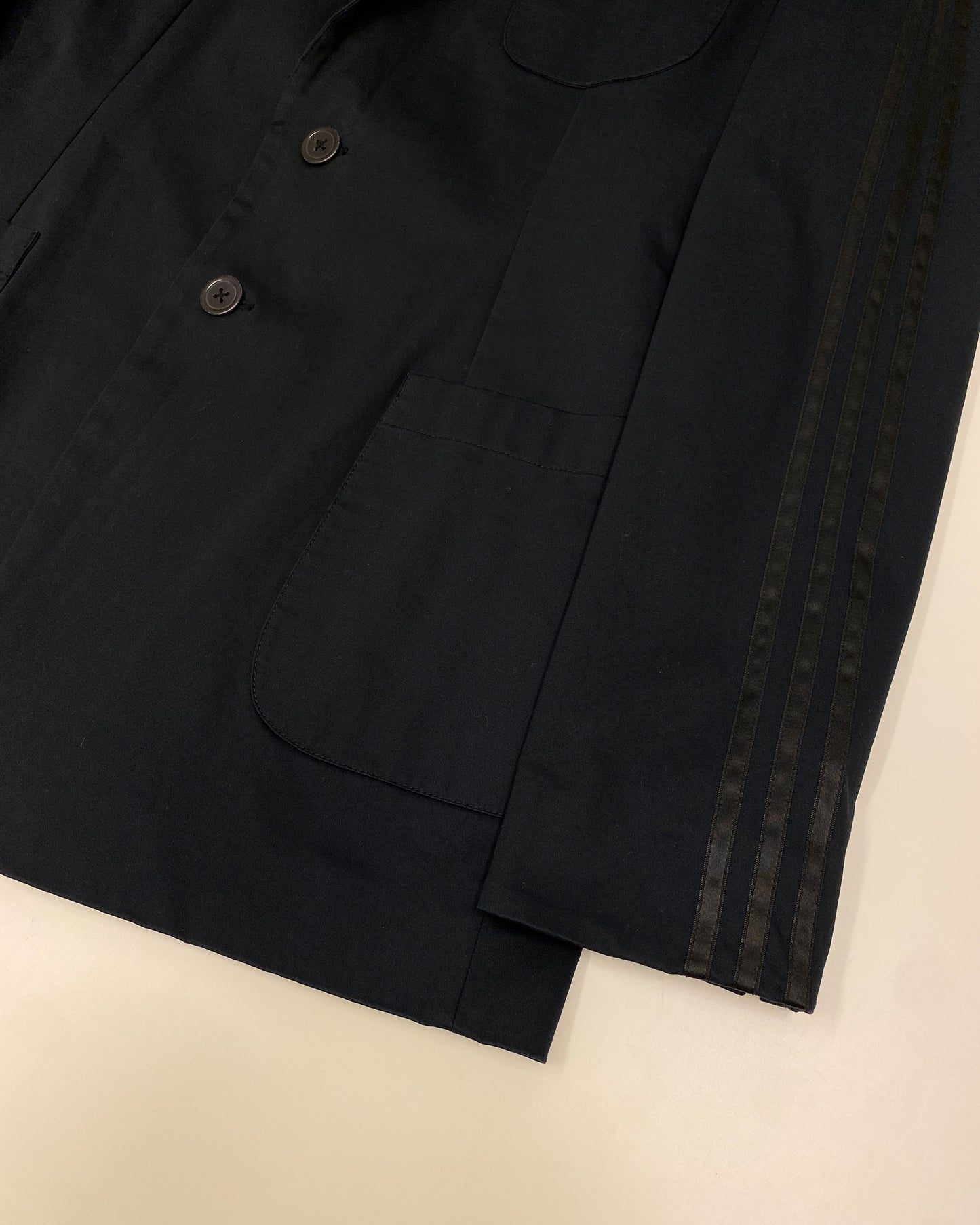 Y-3 SS2006 3 Stripes Blazer Jacket and Pants Set Black