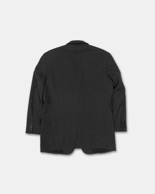 A.A.R. Yohji Yamamoto x Durban 1990s Striped Classic Blazer Jacket Grey